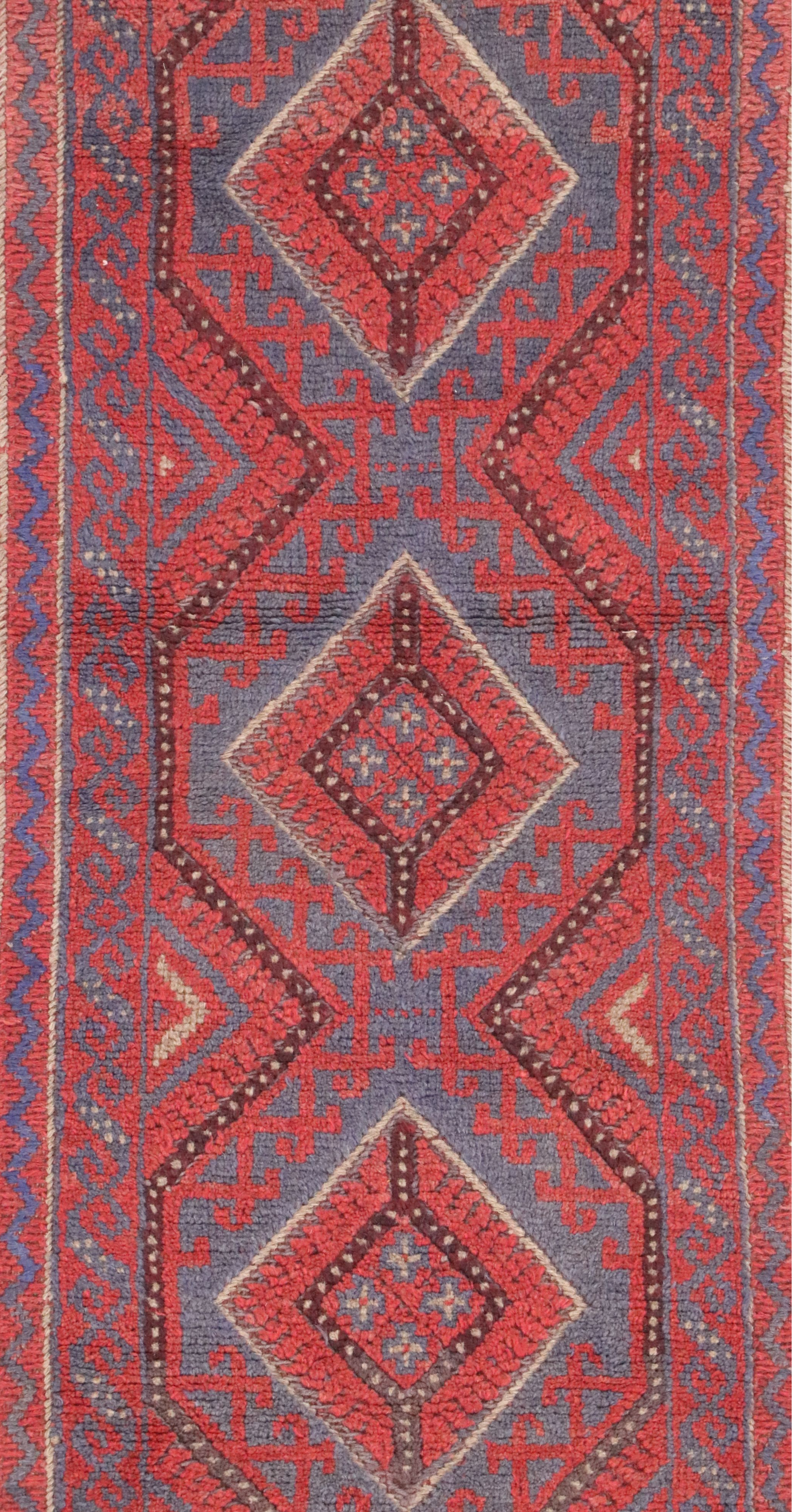 2' x 8'7 Handwoven Afghan Mashwani Carpet Runner