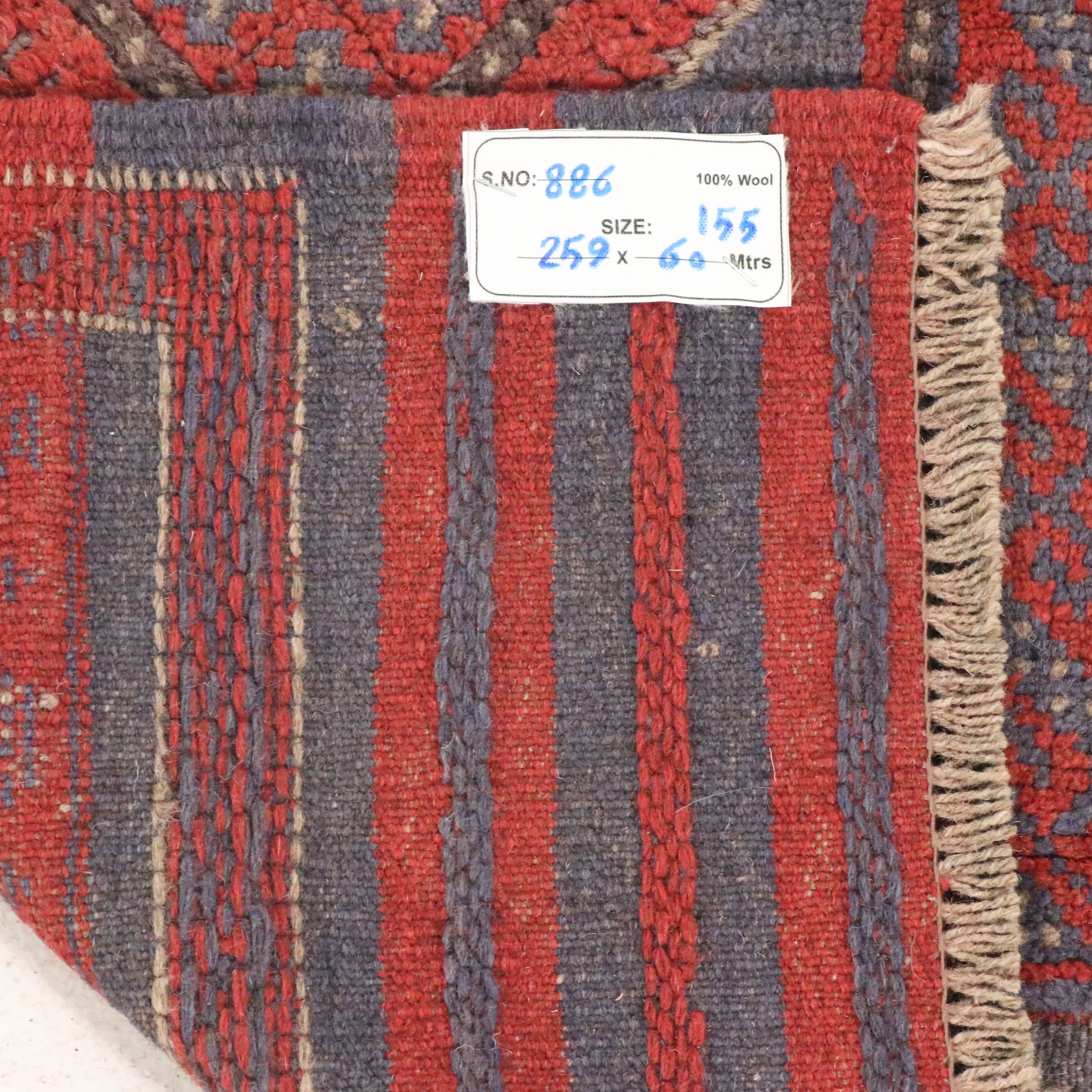 2' x 8'7 Handwoven Afghan Mashwani Carpet Runner