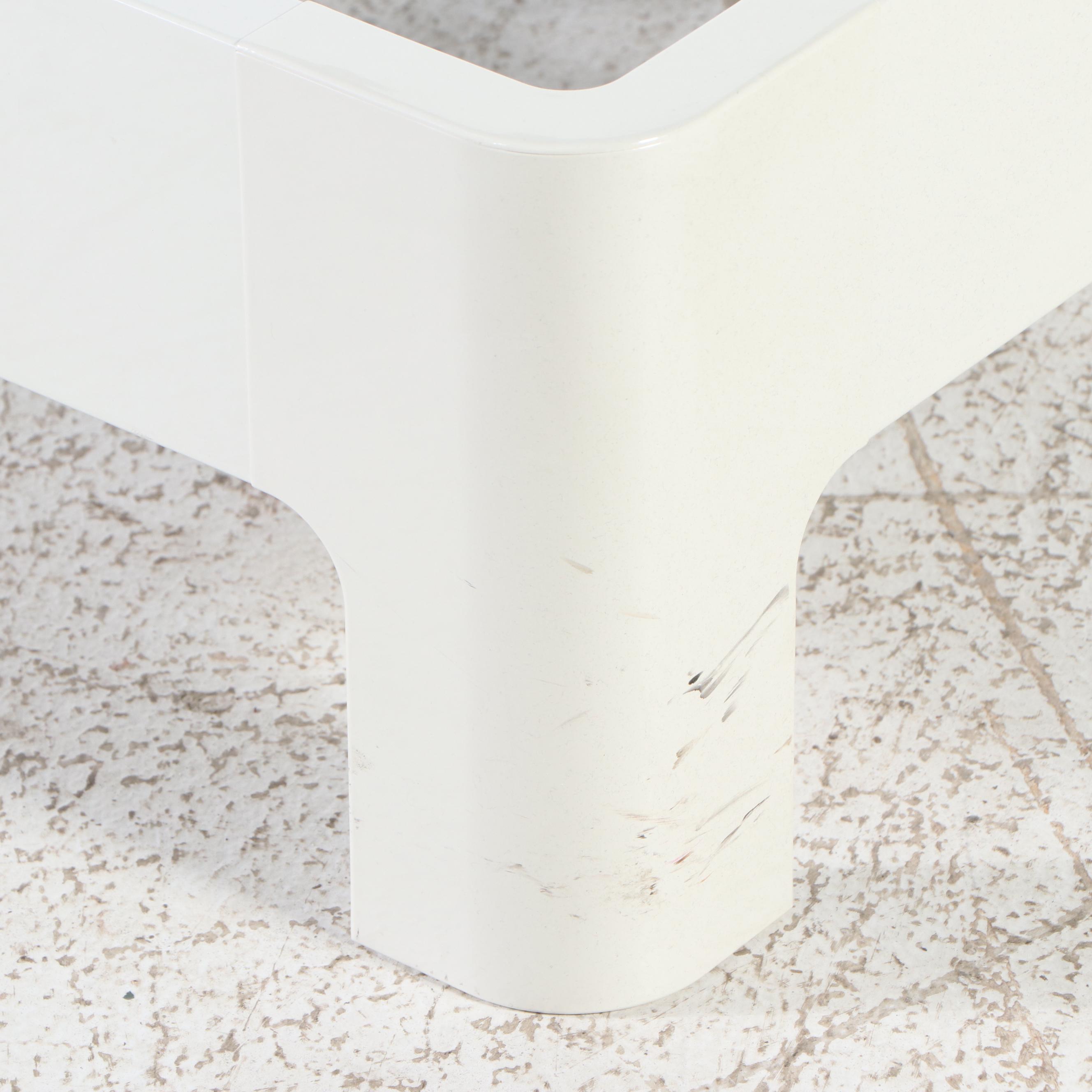 IKEA Modernist Style White Laminate Queen Size Bed Frame