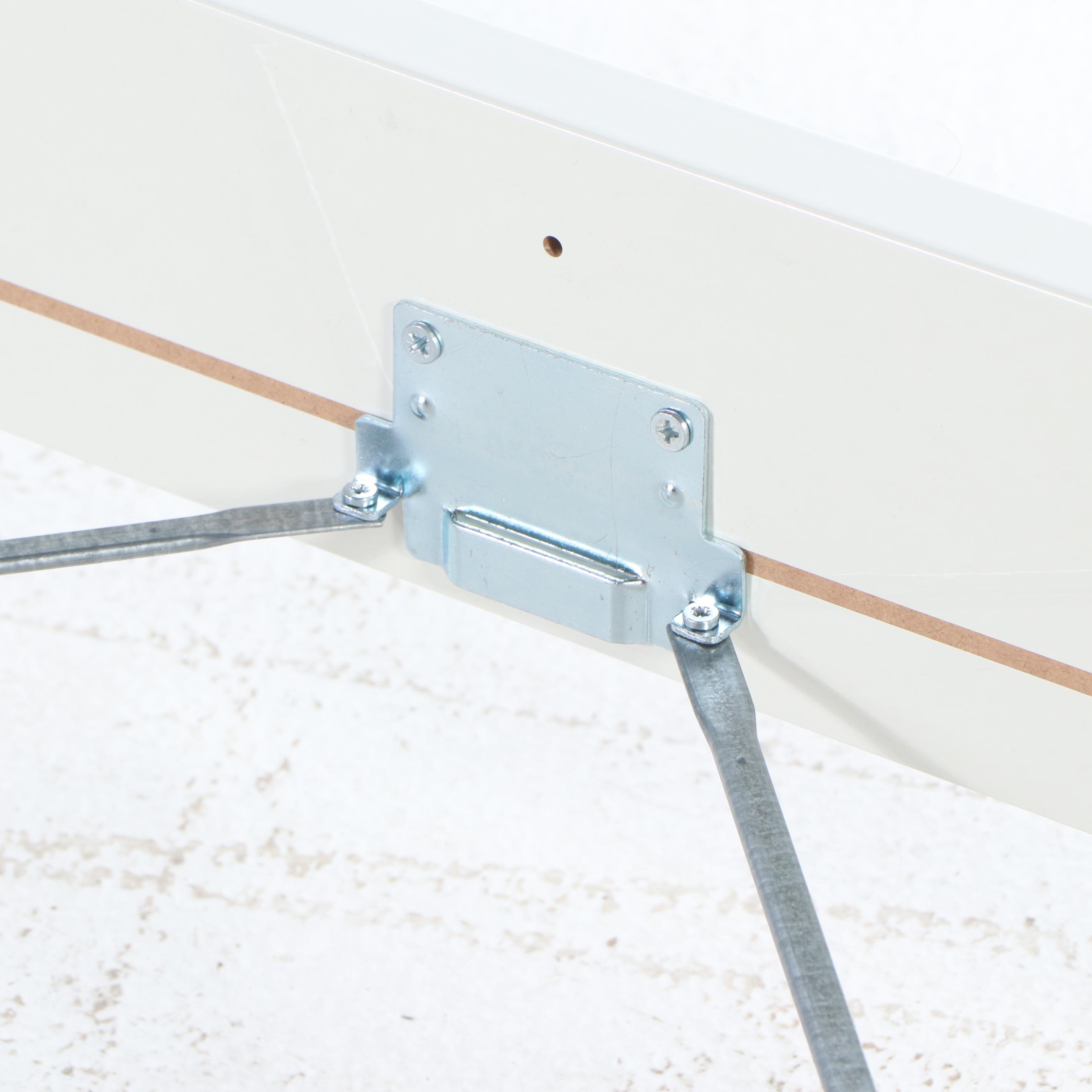 IKEA Modernist Style White Laminate Queen Size Bed Frame