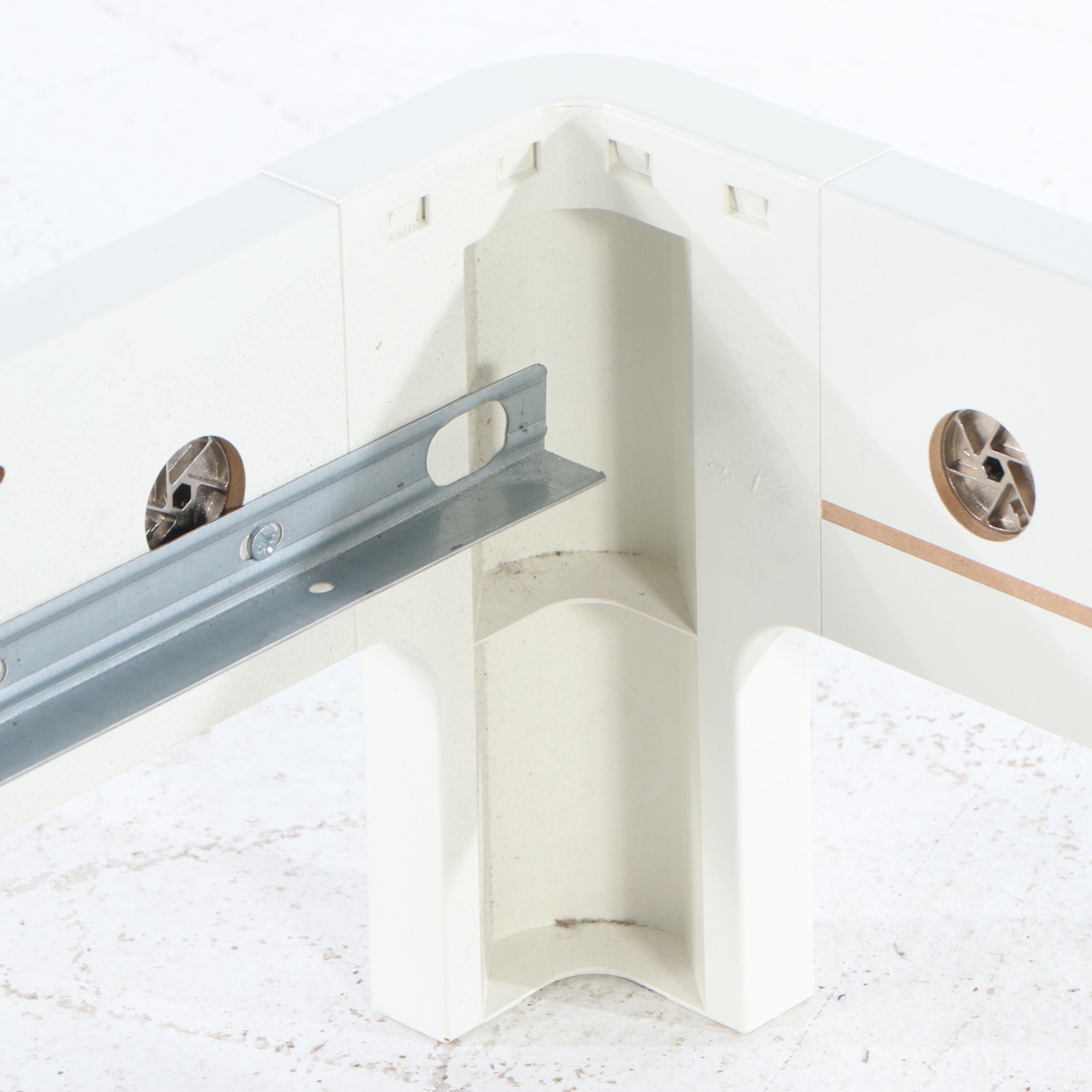 IKEA Modernist Style White Laminate Queen Size Bed Frame