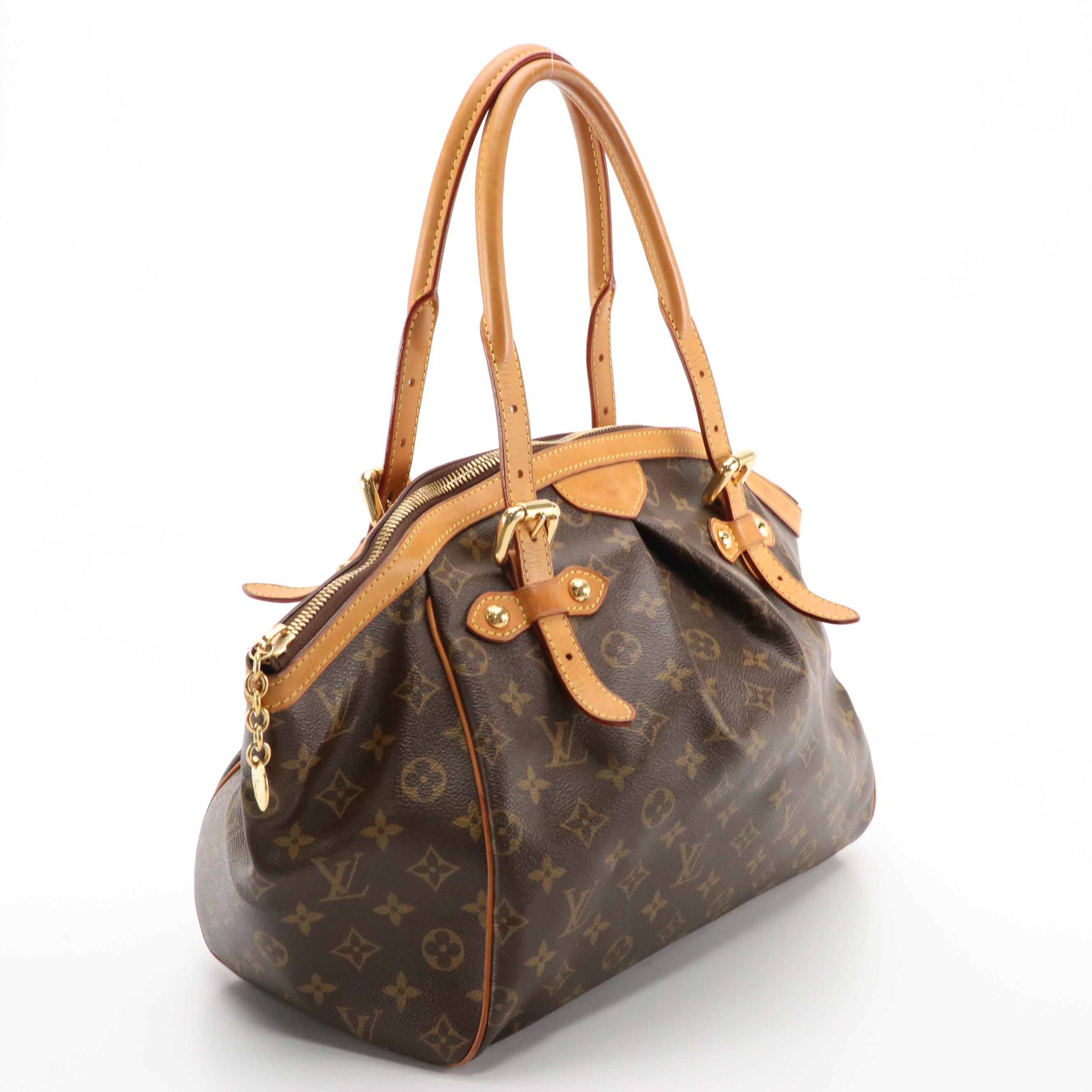 Louis Vuitton Tivoli PM Handbag in Monogram Canvas and Leather