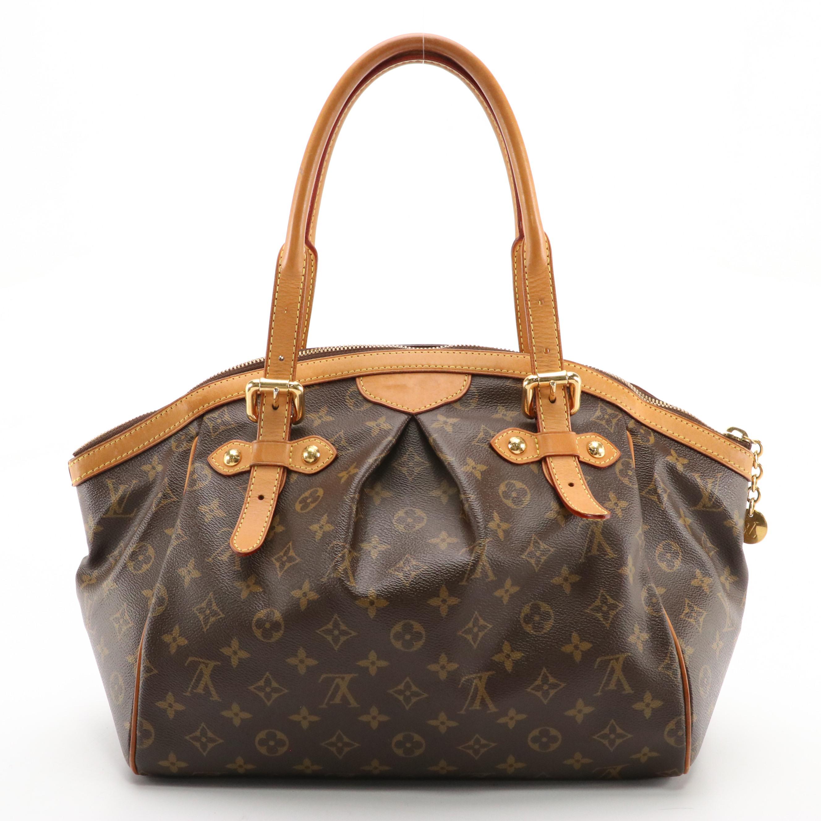 Louis Vuitton Tivoli PM Handbag in Monogram Canvas and Leather