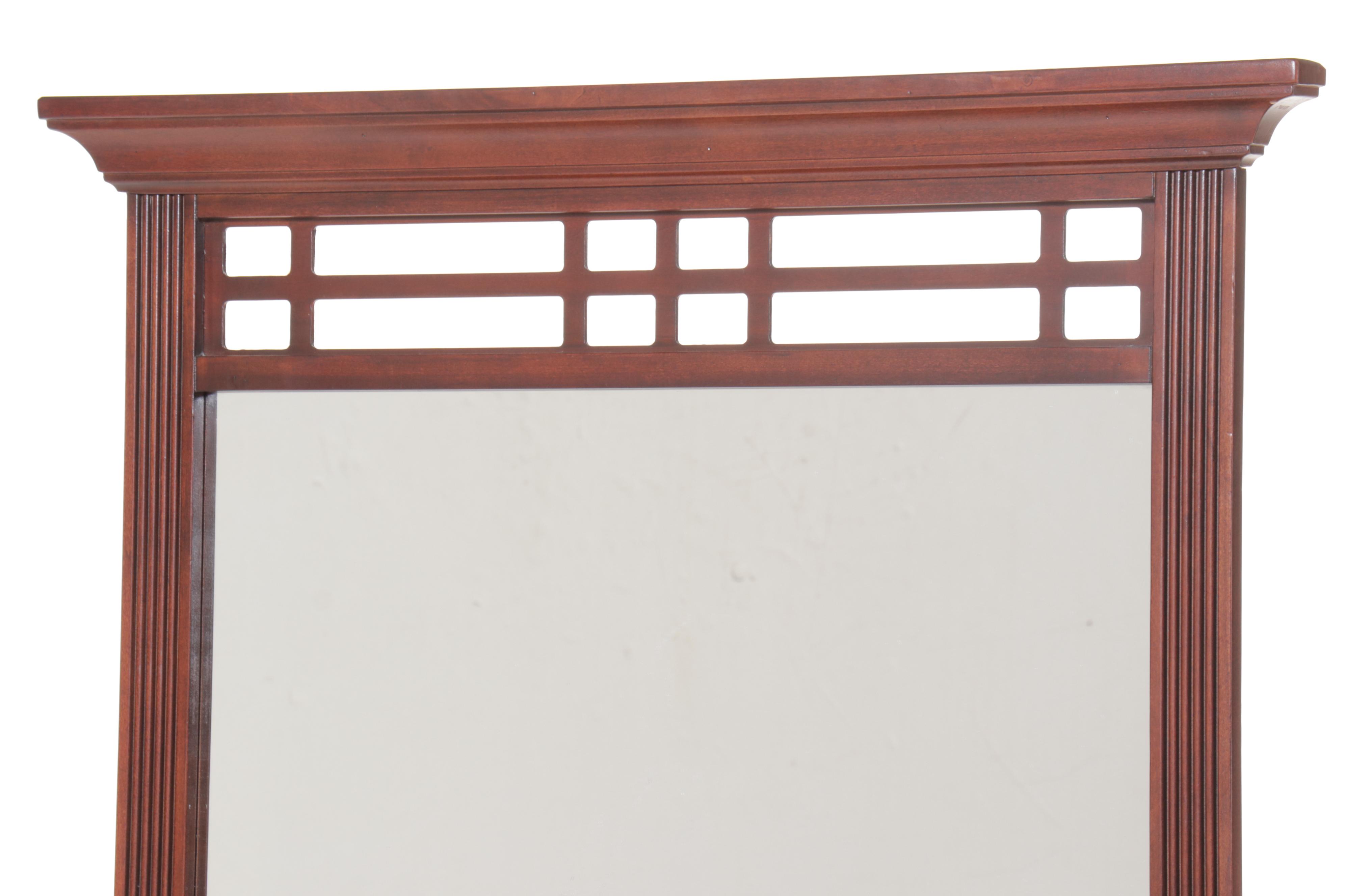 Broyhill Arts & Crafts Style Mahogany Dresser with Mirror