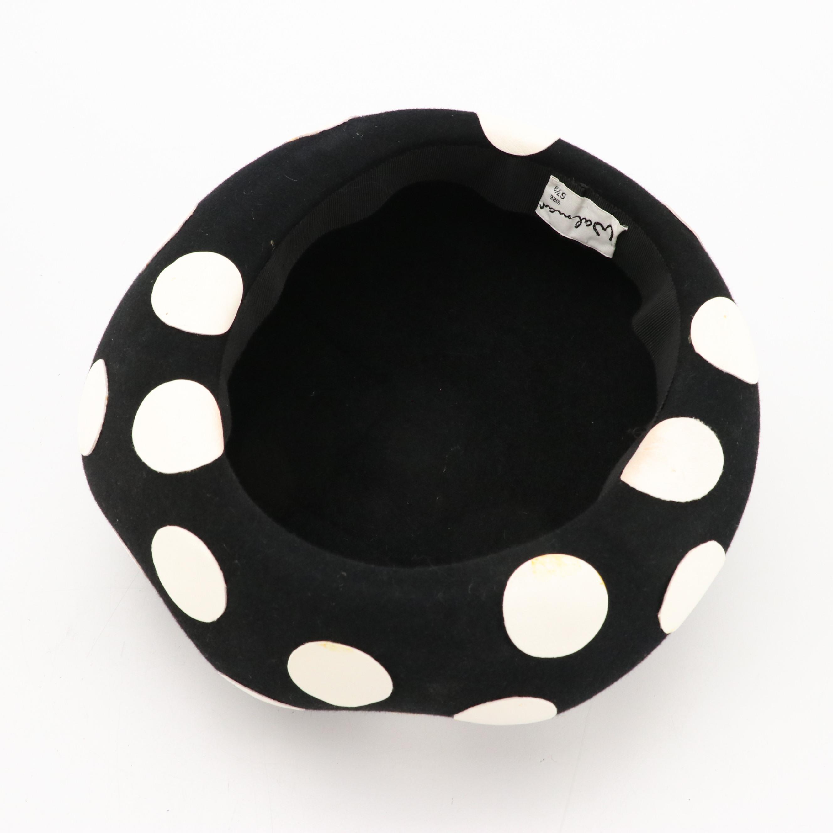 Eric Javits Occasion Hat with Other Wide Brim Hats, Pillbox Hat, and Hat Boxes