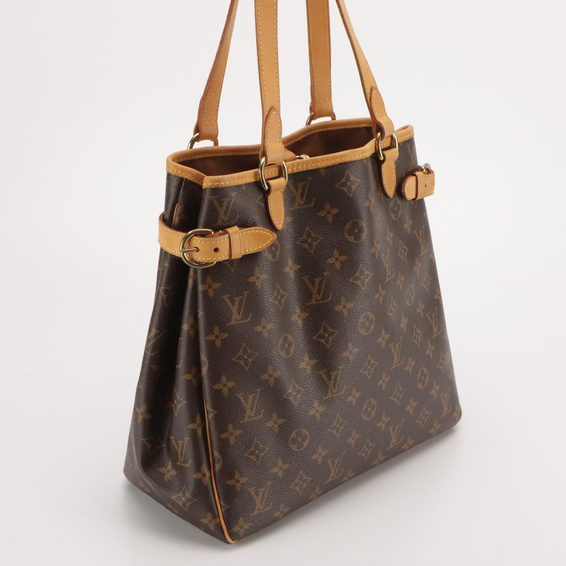 Louis Vuitton Batignolles Shoulder Bag in Monogram Canvas and Leather Trim
