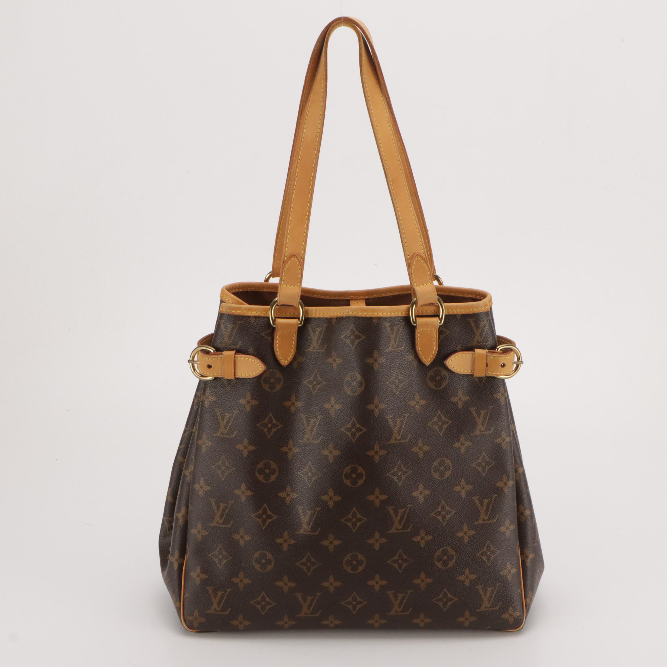 Louis Vuitton Batignolles Shoulder Bag in Monogram Canvas and Leather Trim