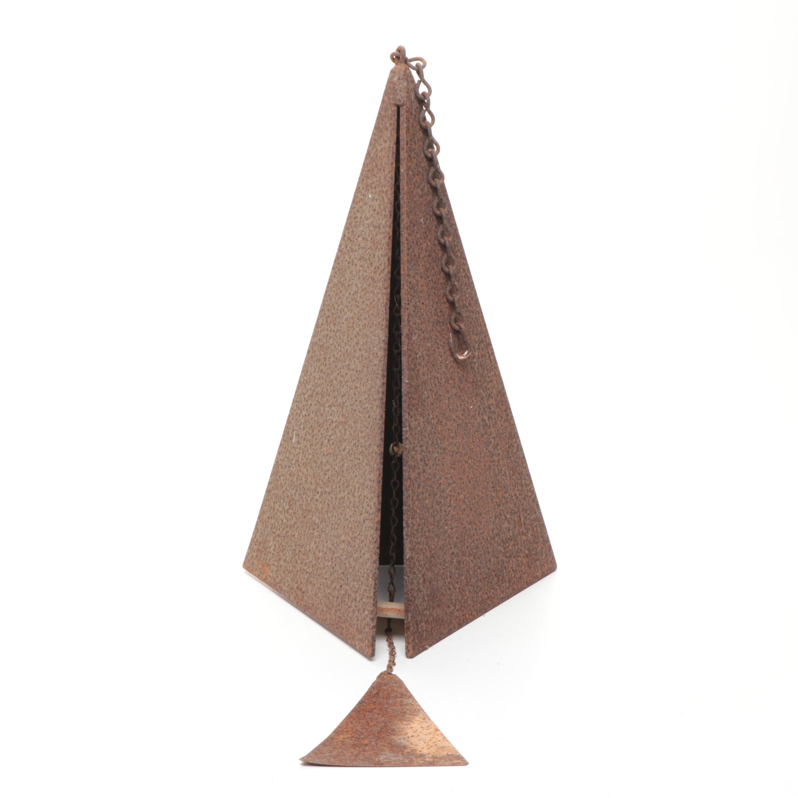 Cast Iron Triangular Hanging Wind Chime