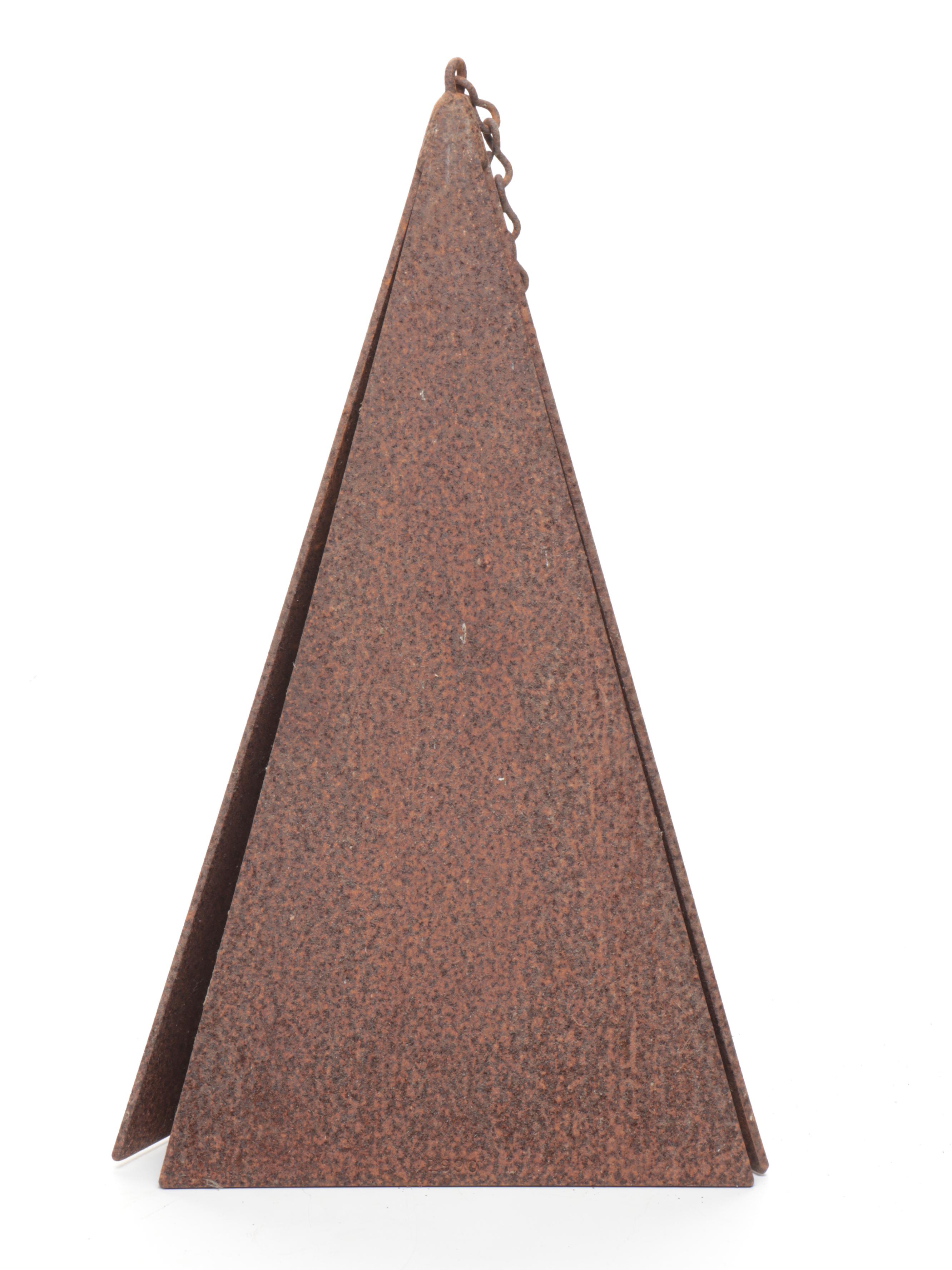 Cast Iron Triangular Hanging Wind Chime