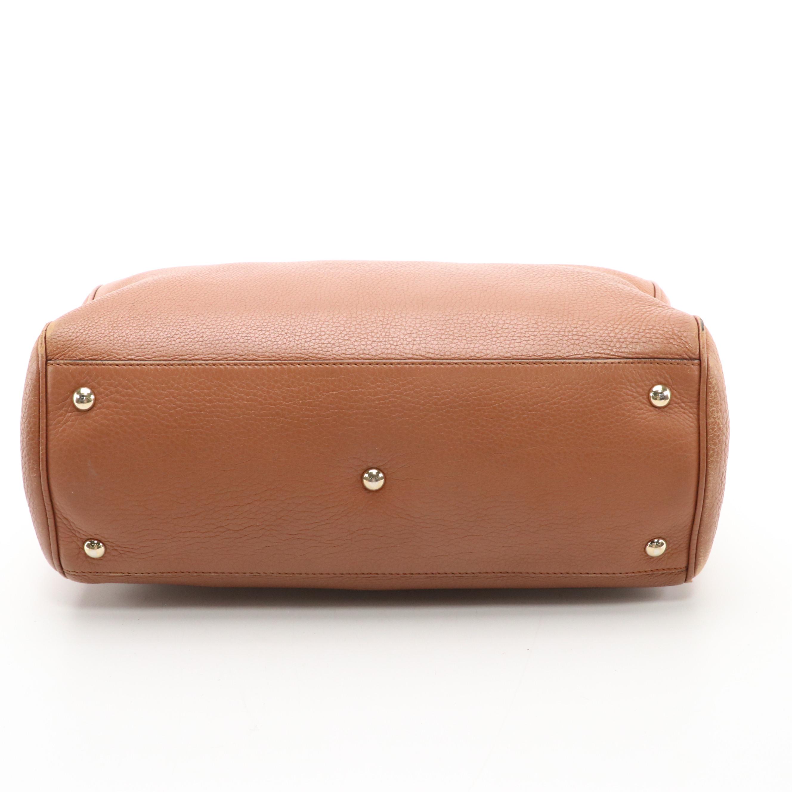 Gucci Bamboo Calfskin Leather Two-Way Shopper Tote