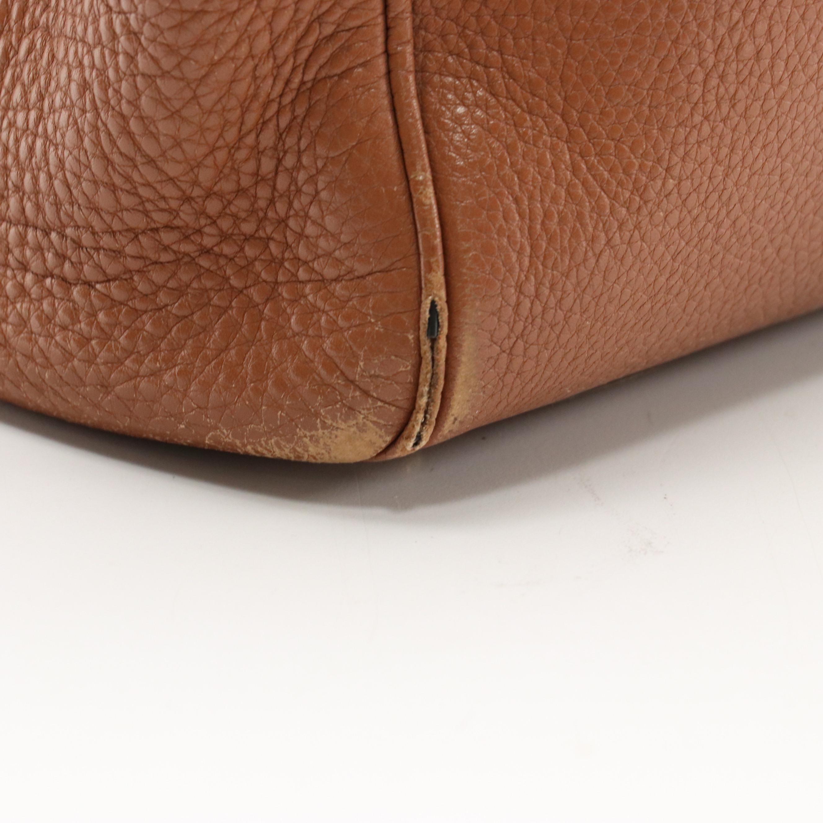 Gucci Bamboo Calfskin Leather Two-Way Shopper Tote