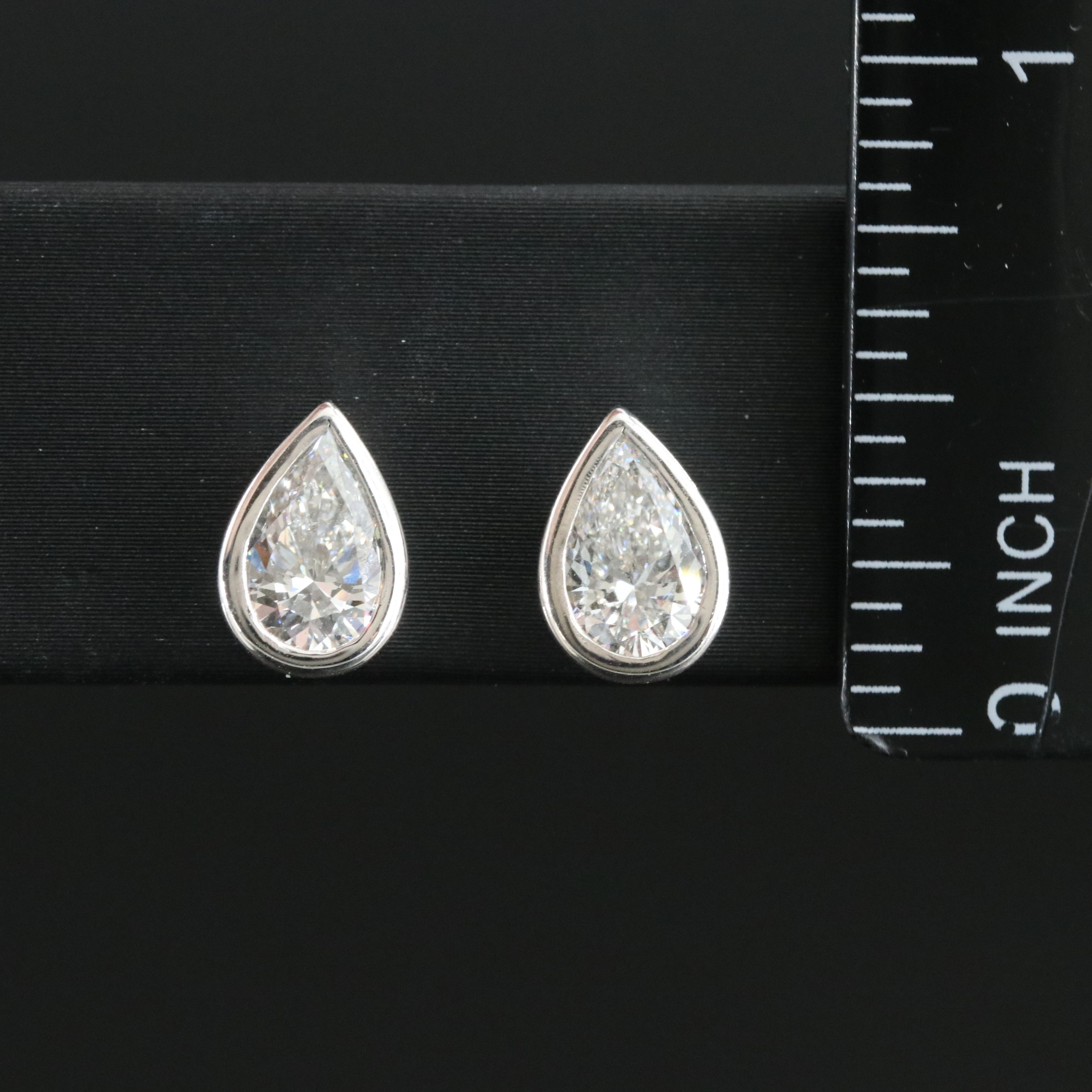 14K 2.03 CTW Lab Grown Diamond Stud Earrings with IGI Reports