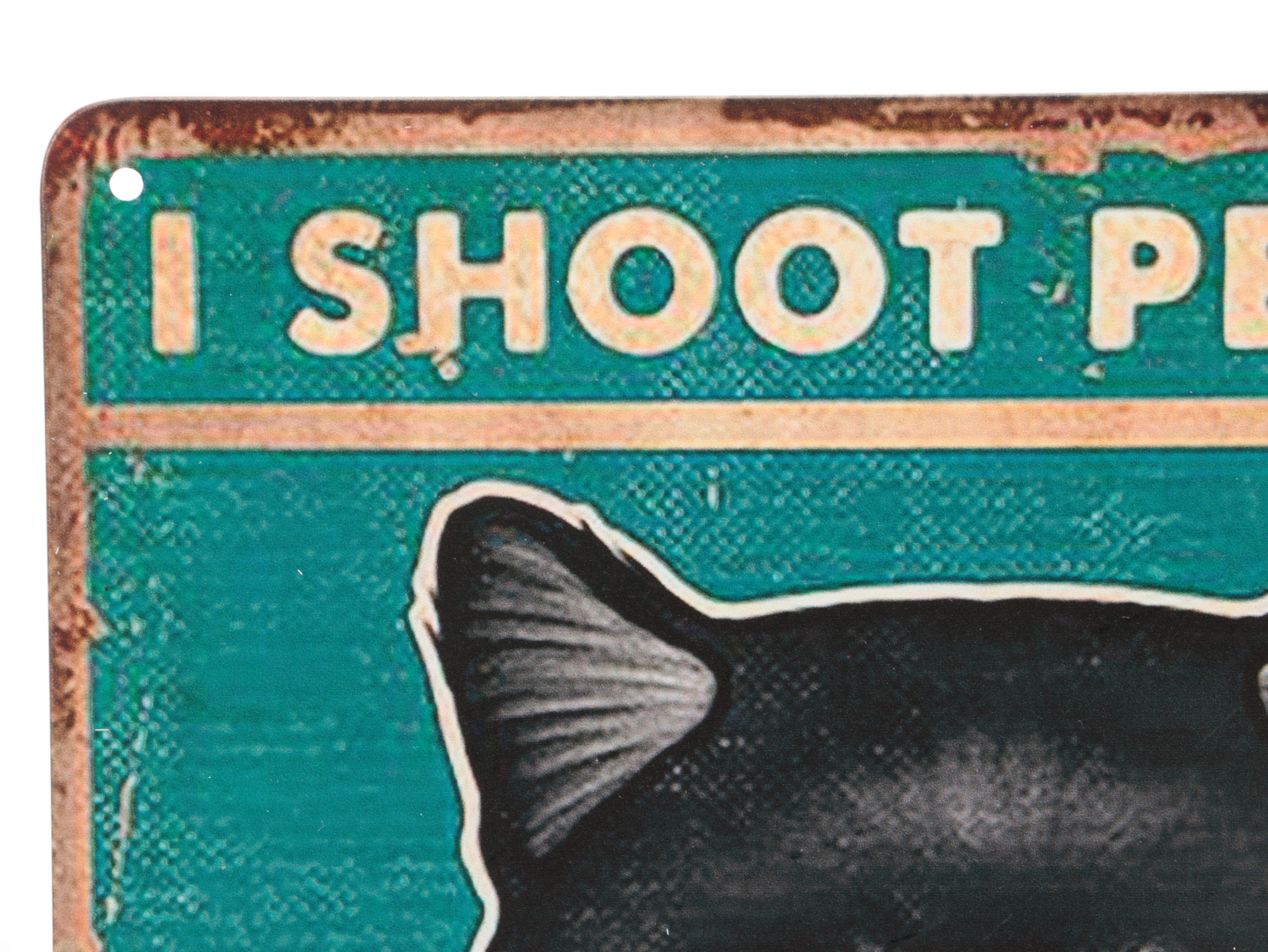 Giclée of Cheeky Cat "I Shoot People and Sometimes Cut Off Their Heads"