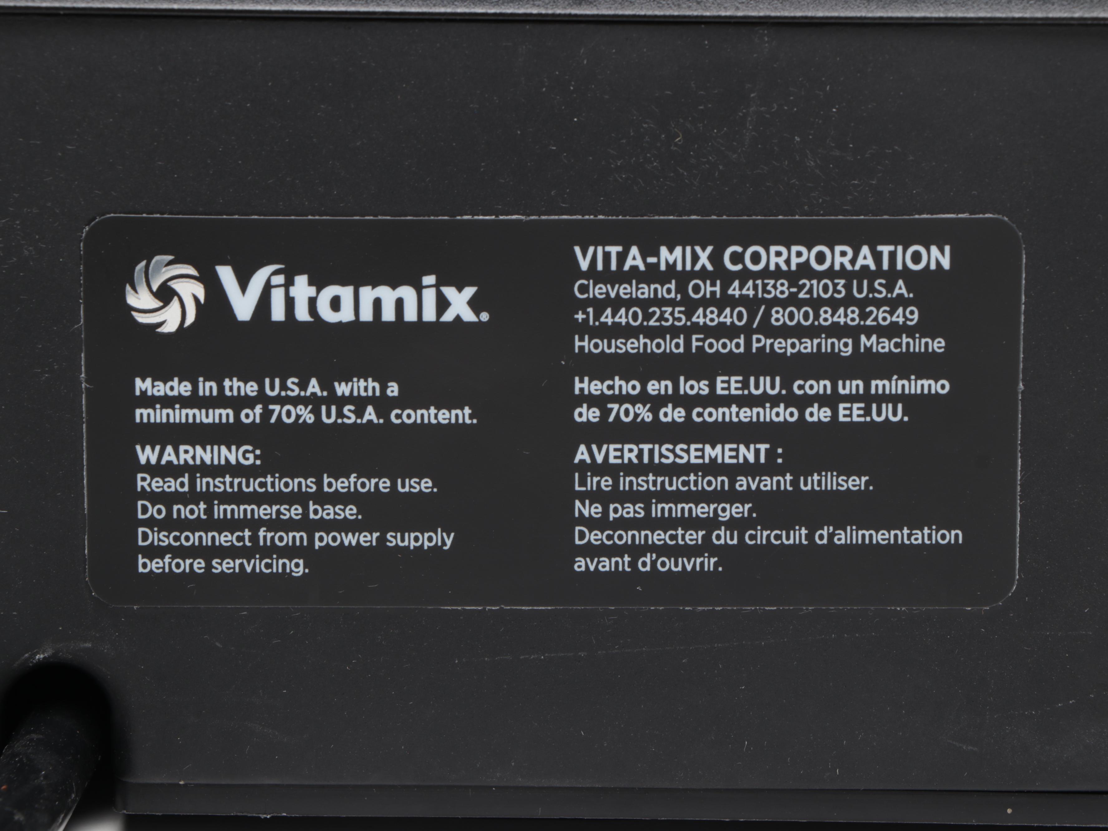 Vitamix Blender with Cookbook