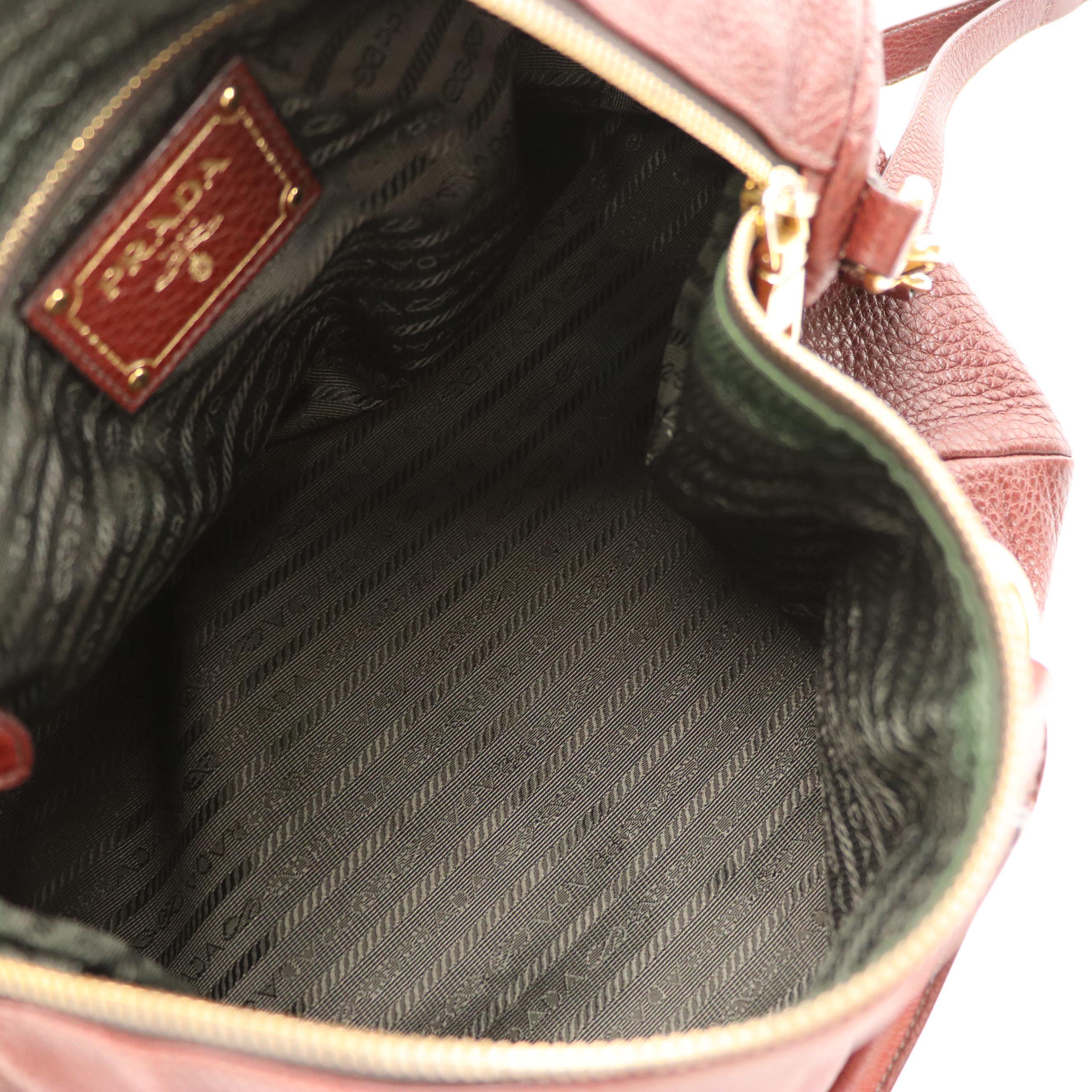 Prada Vitello Daino Leather Two-Way Bag