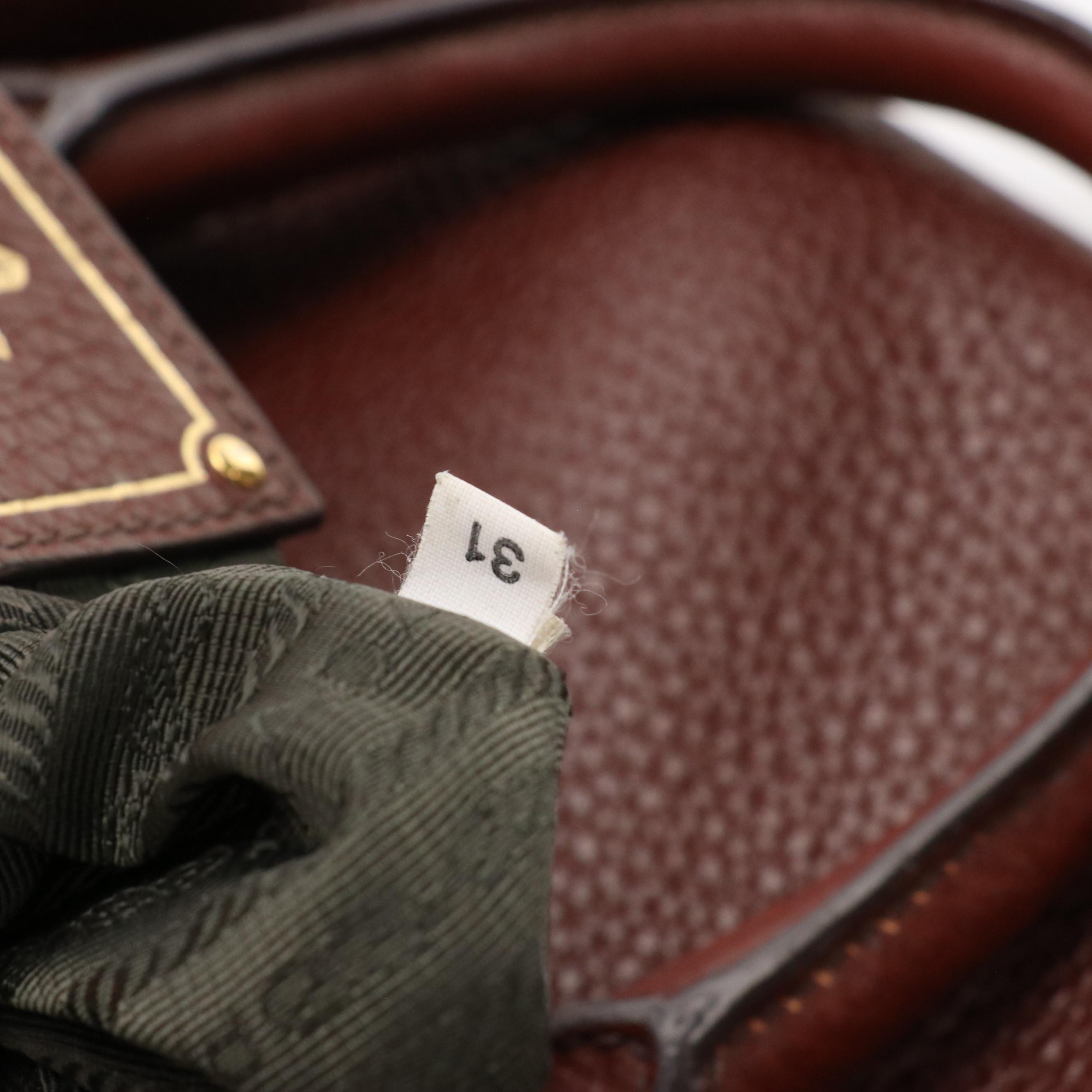 Prada Vitello Daino Leather Two-Way Bag