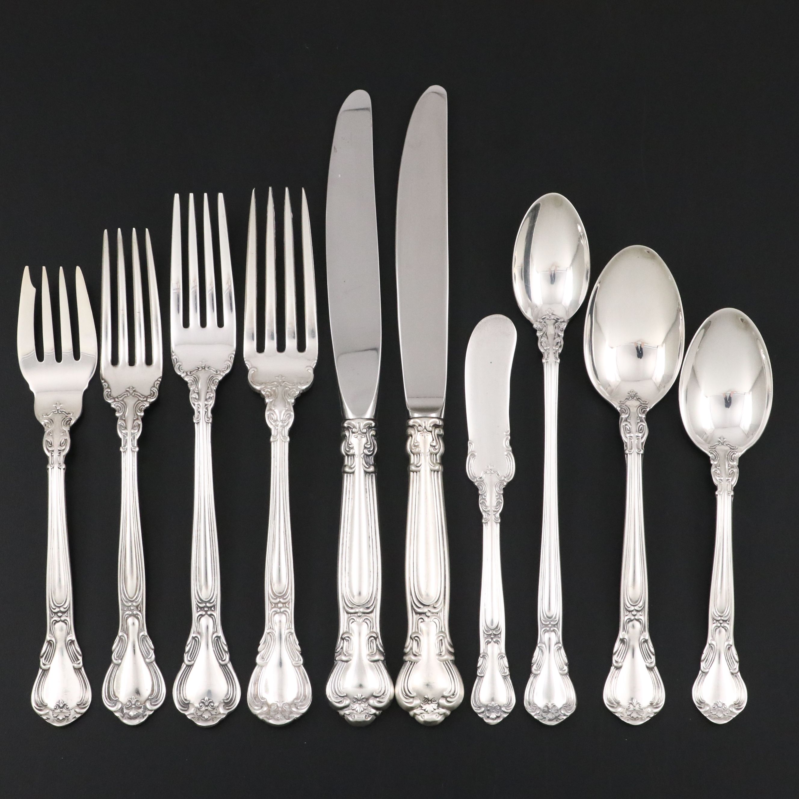 Gorham "Chantilly" Sterling Flatware, Mid-20th Century