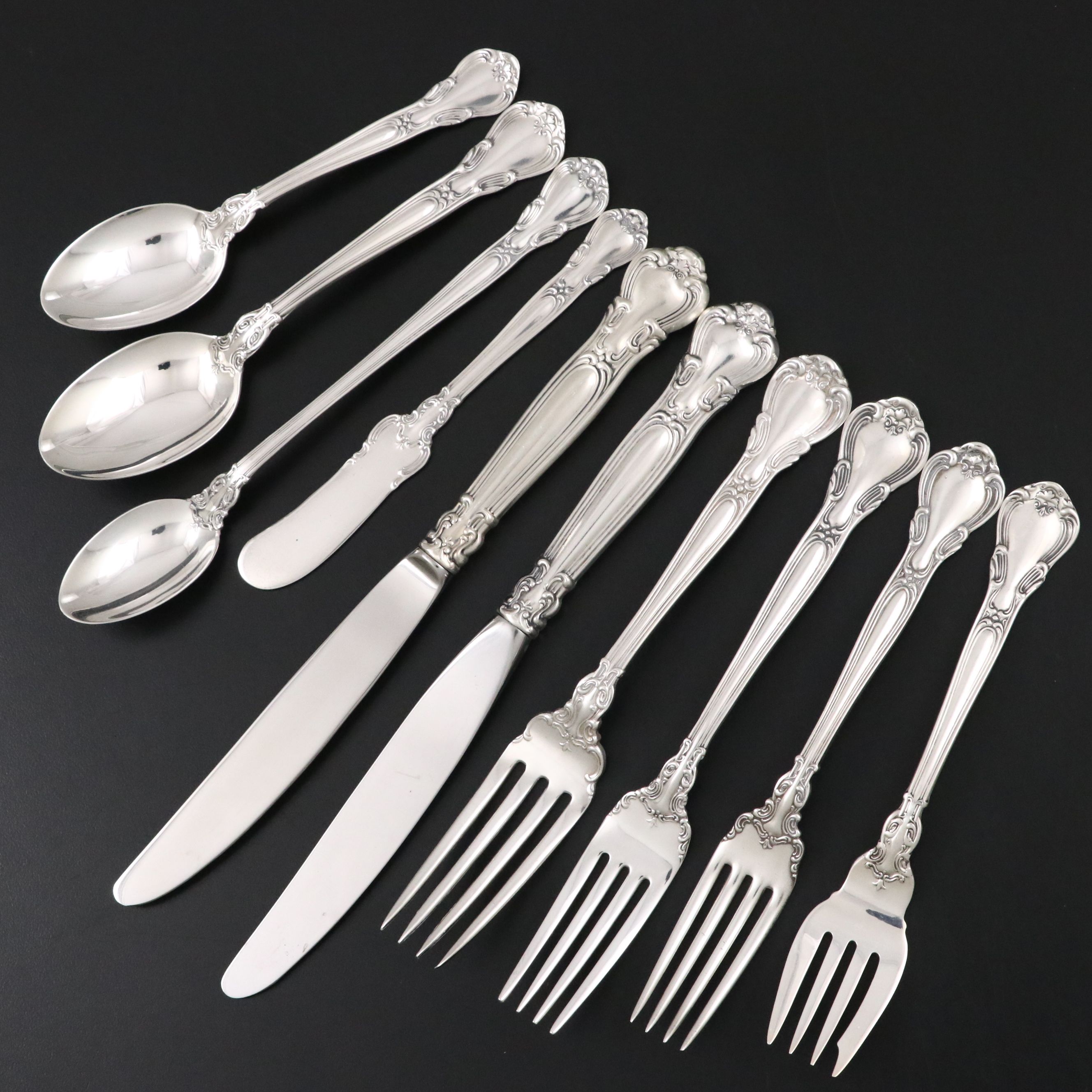 Gorham "Chantilly" Sterling Flatware, Mid-20th Century