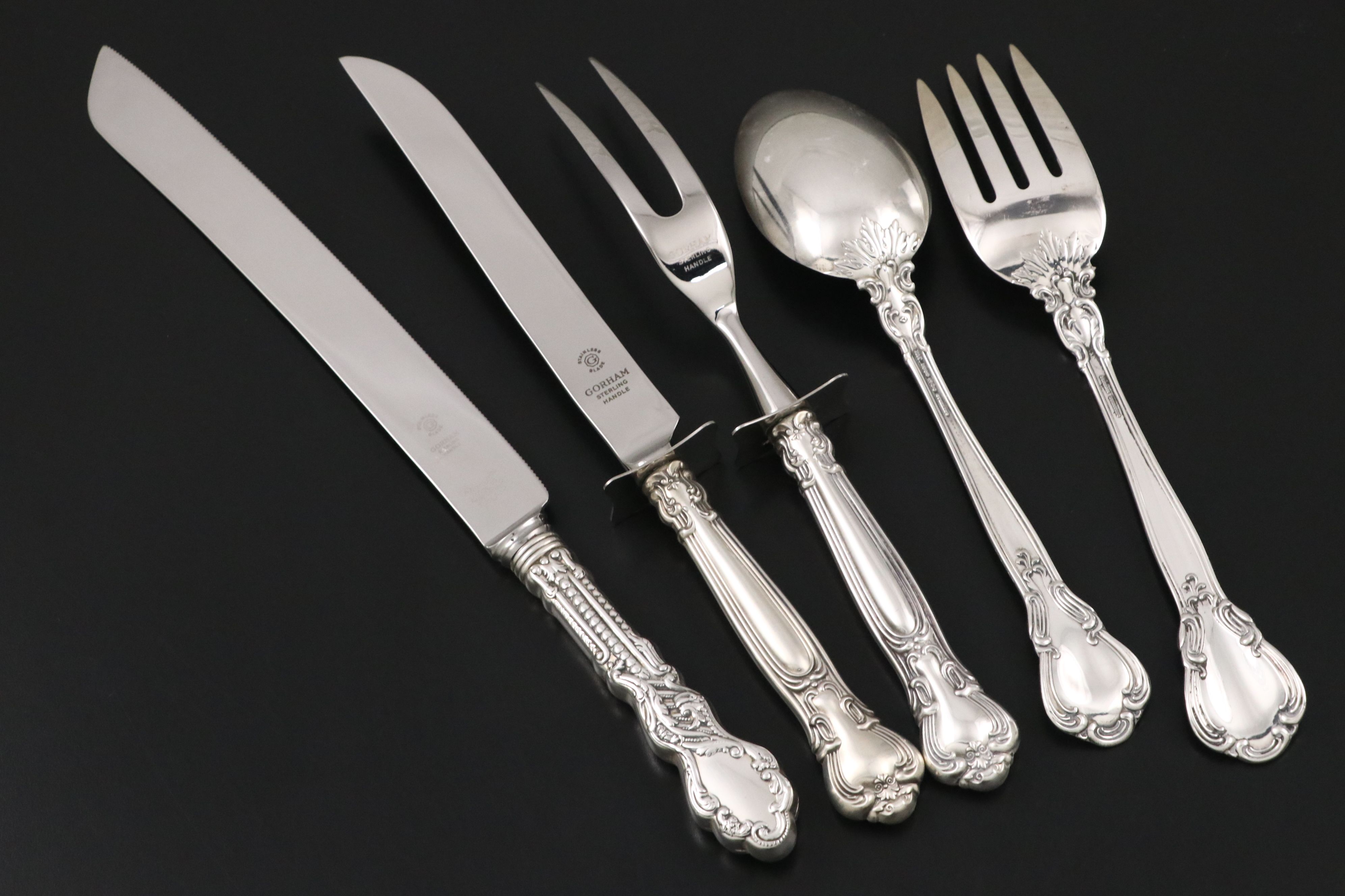 Gorham "Chantilly" Sterling Flatware, Mid-20th Century