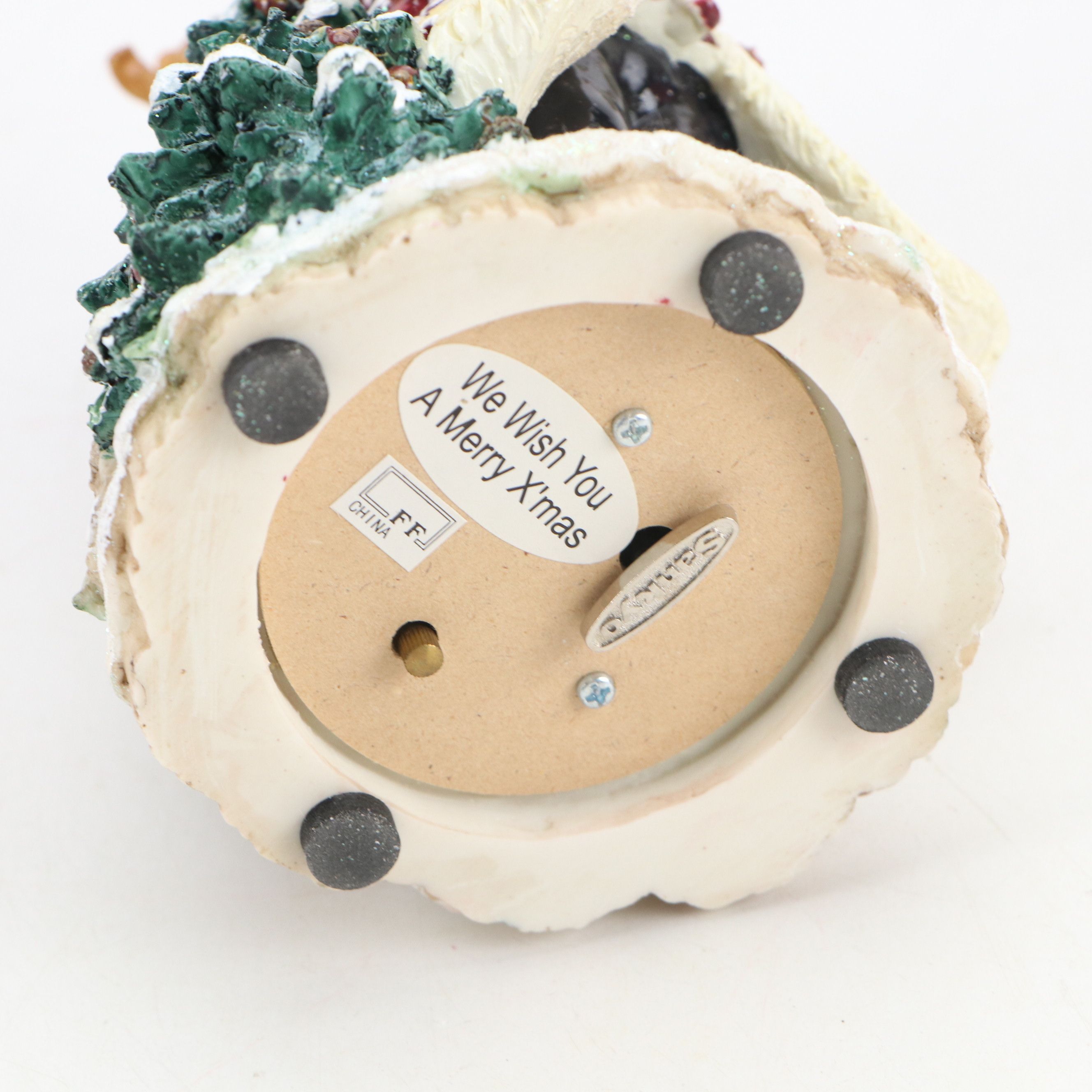 Fitz & Floyd "Jolly Ole St. Nick" Resin and Ceramic Musical Figurines