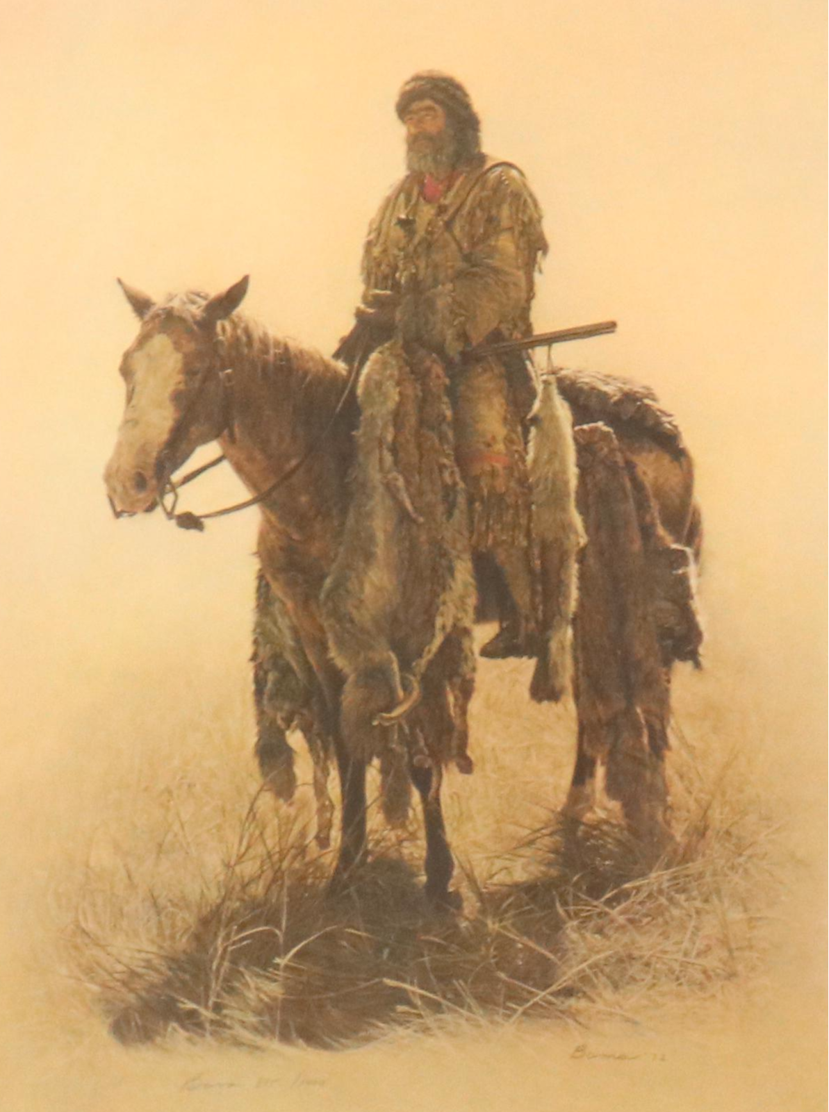 James Bama Offset Lithograph "Timber Jack Joe, Mountain Man," 1977