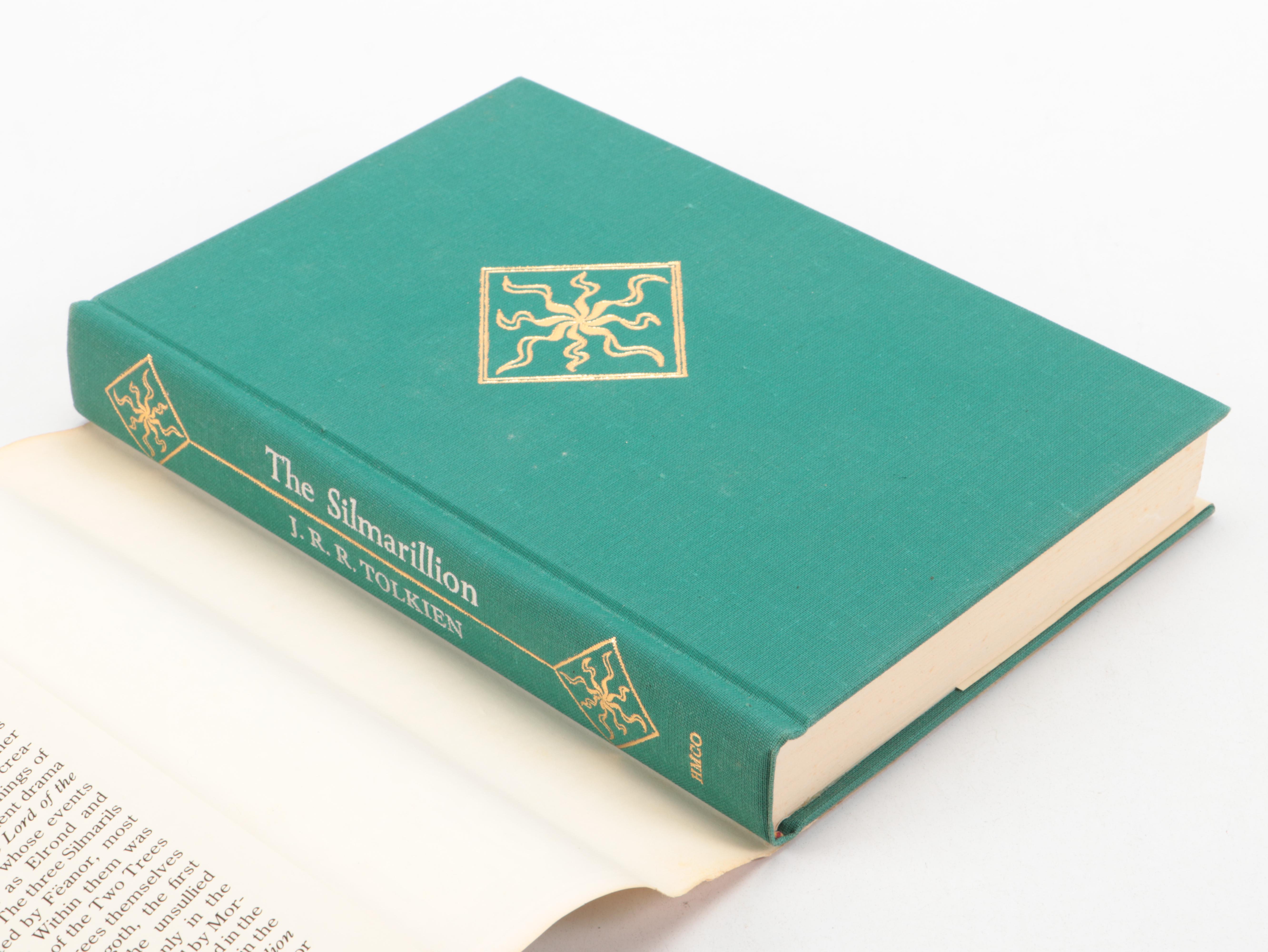 First American Edition "The Silmarillion" by J. R. R. Tolkien with Map, 1977