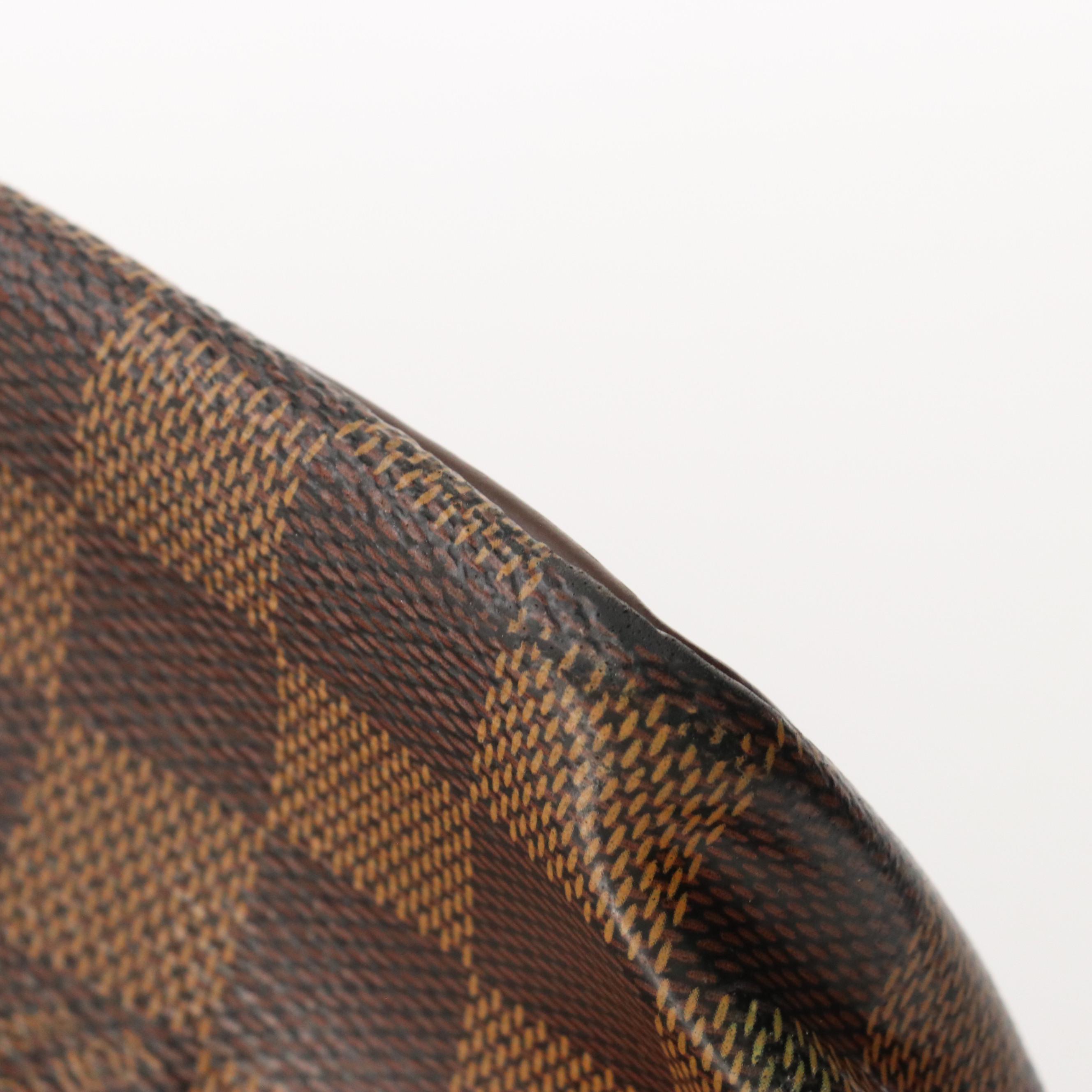 Louis Vuitton Chelsea Tote in Damier Ebene Canvas and Brown Leather