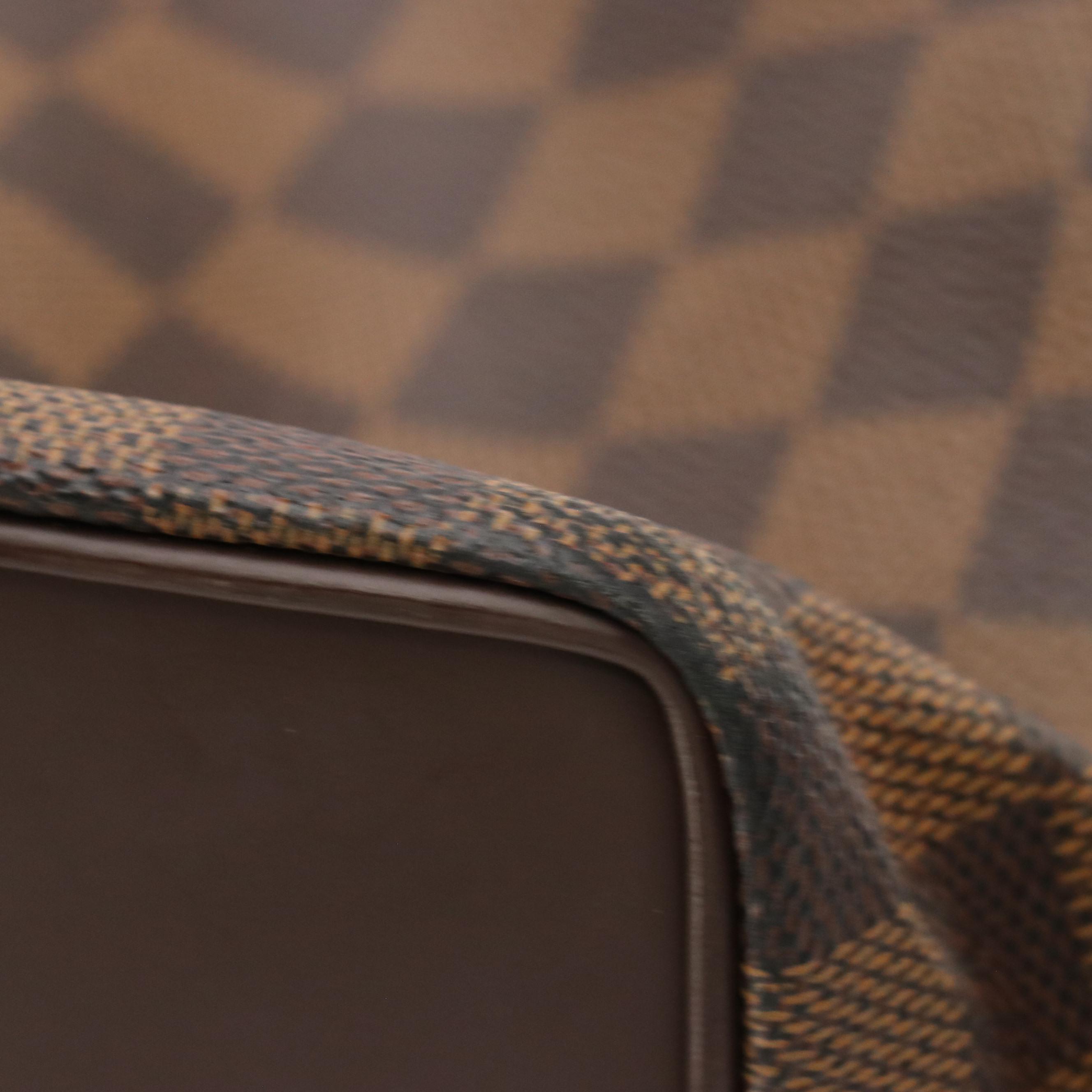 Louis Vuitton Chelsea Tote in Damier Ebene Canvas and Brown Leather