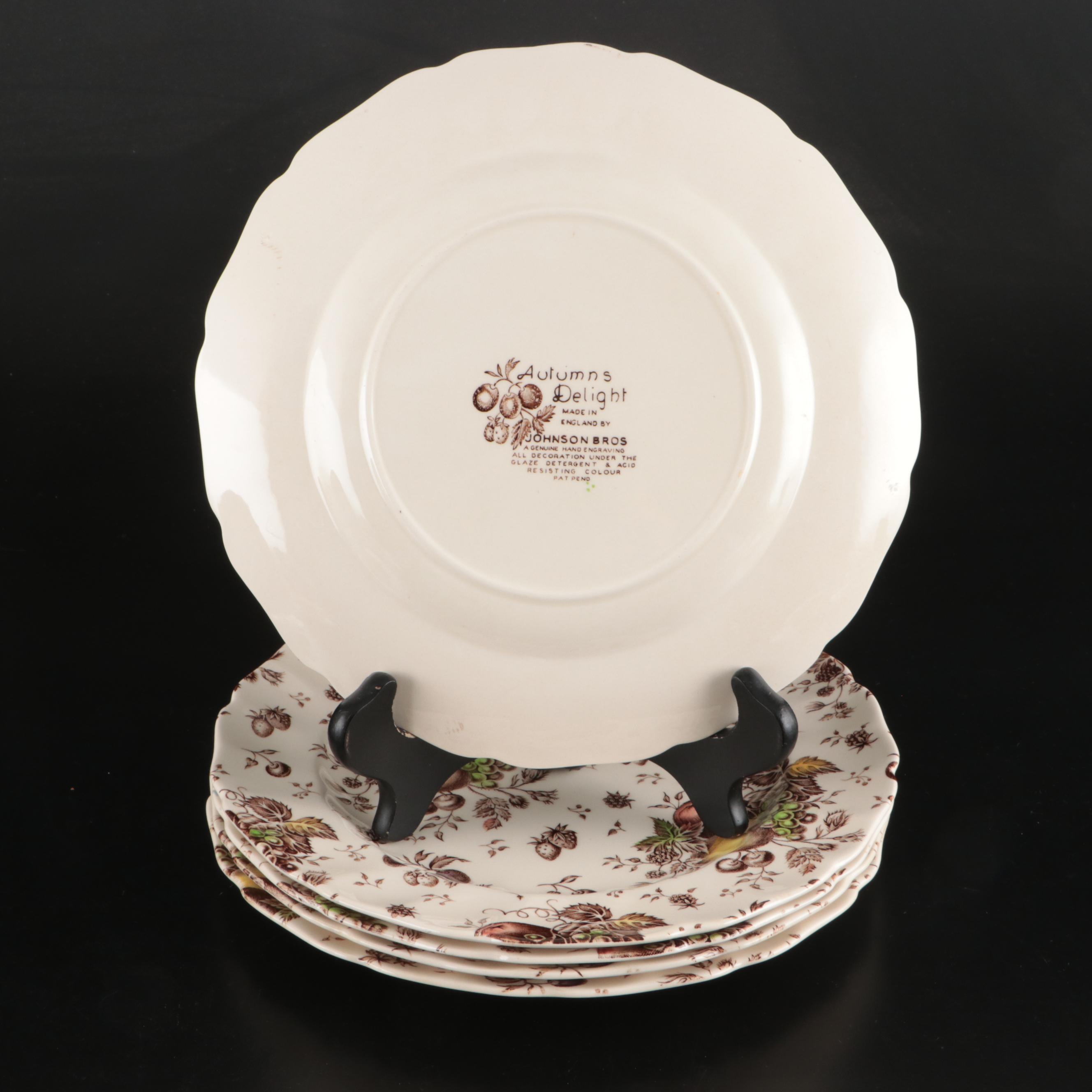 Johnson Bros. "Autumn's Delight" Porcelain Tableware, Late 20th Century