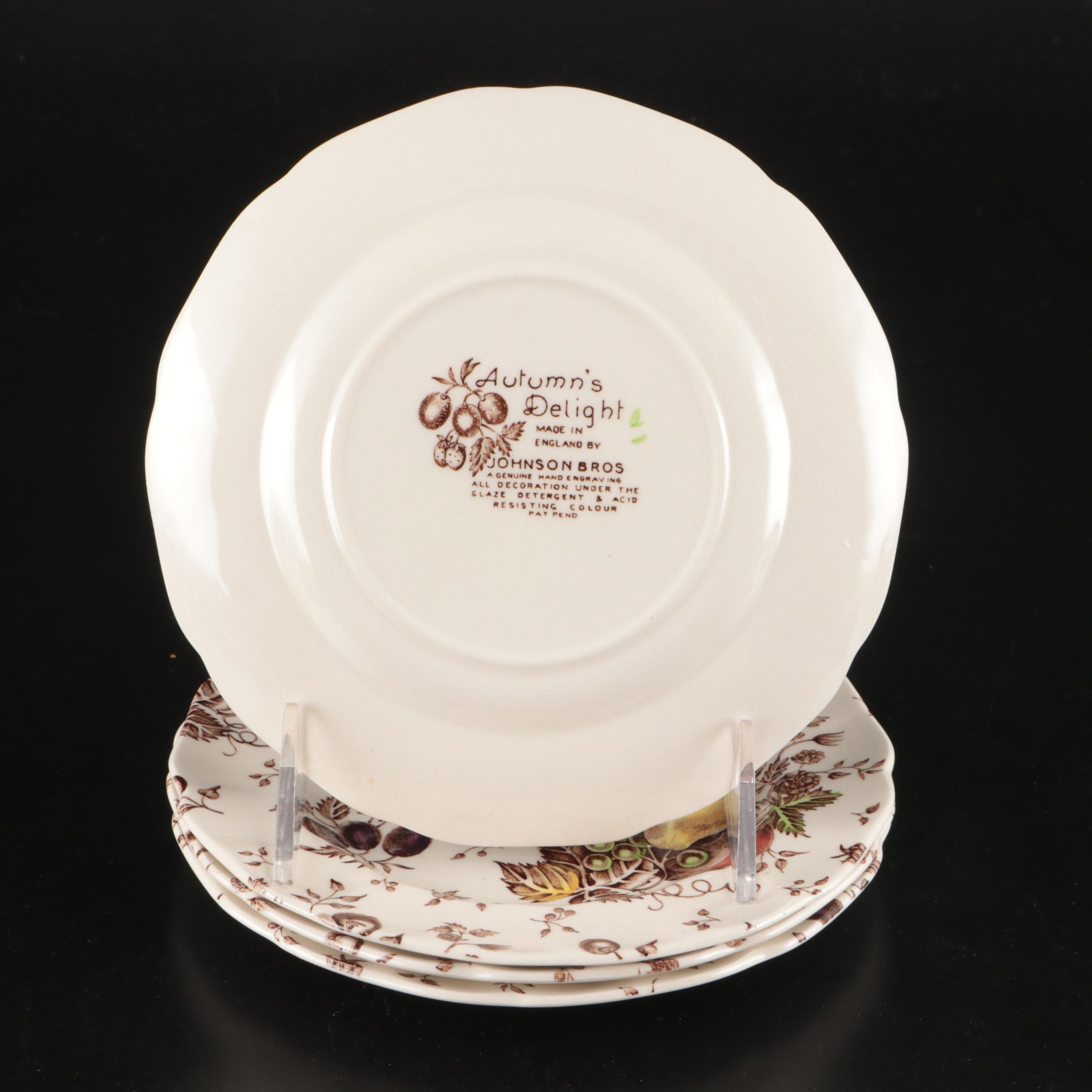 Johnson Bros. "Autumn's Delight" Porcelain Tableware, Late 20th Century
