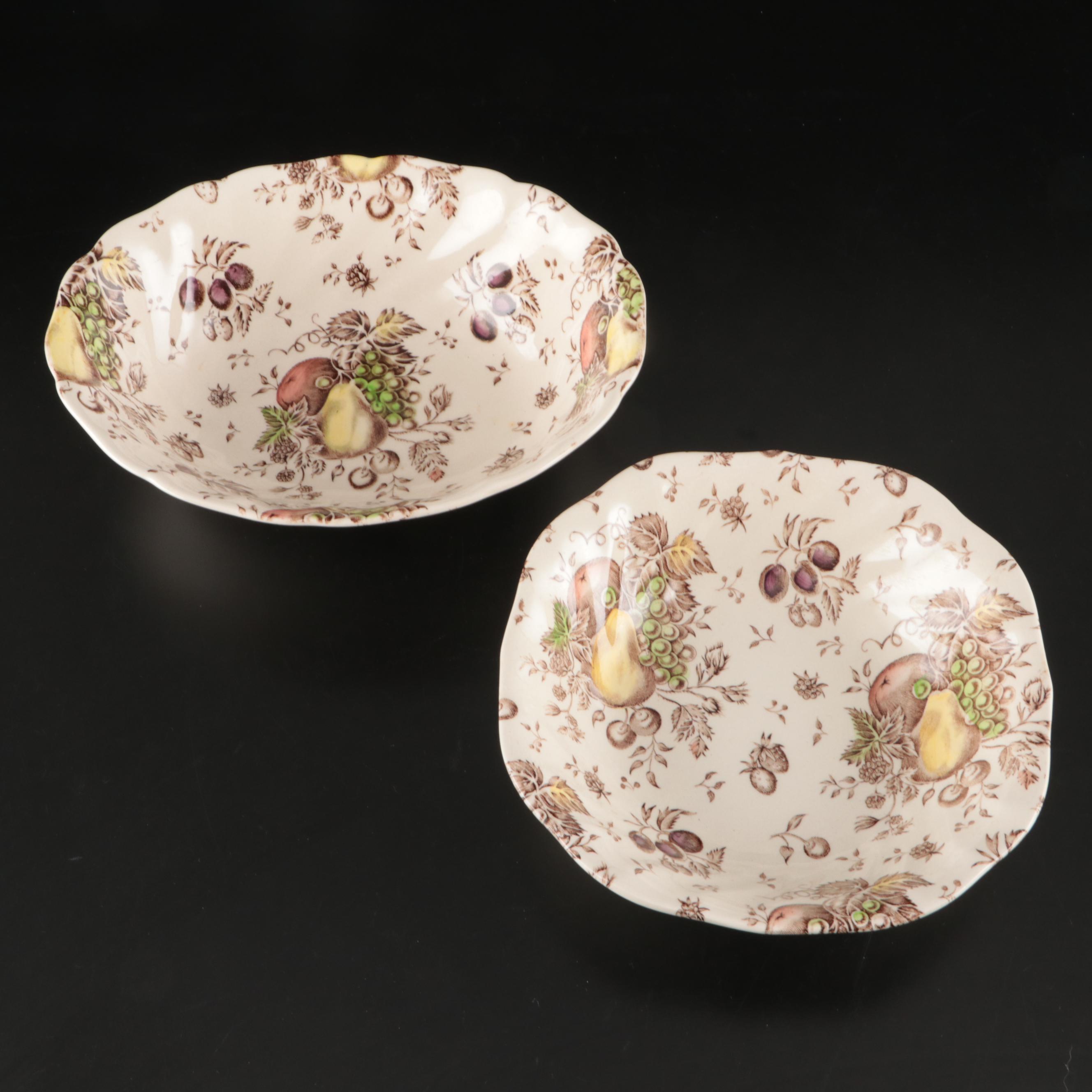 Johnson Bros. "Autumn's Delight" Porcelain Tableware, Late 20th Century