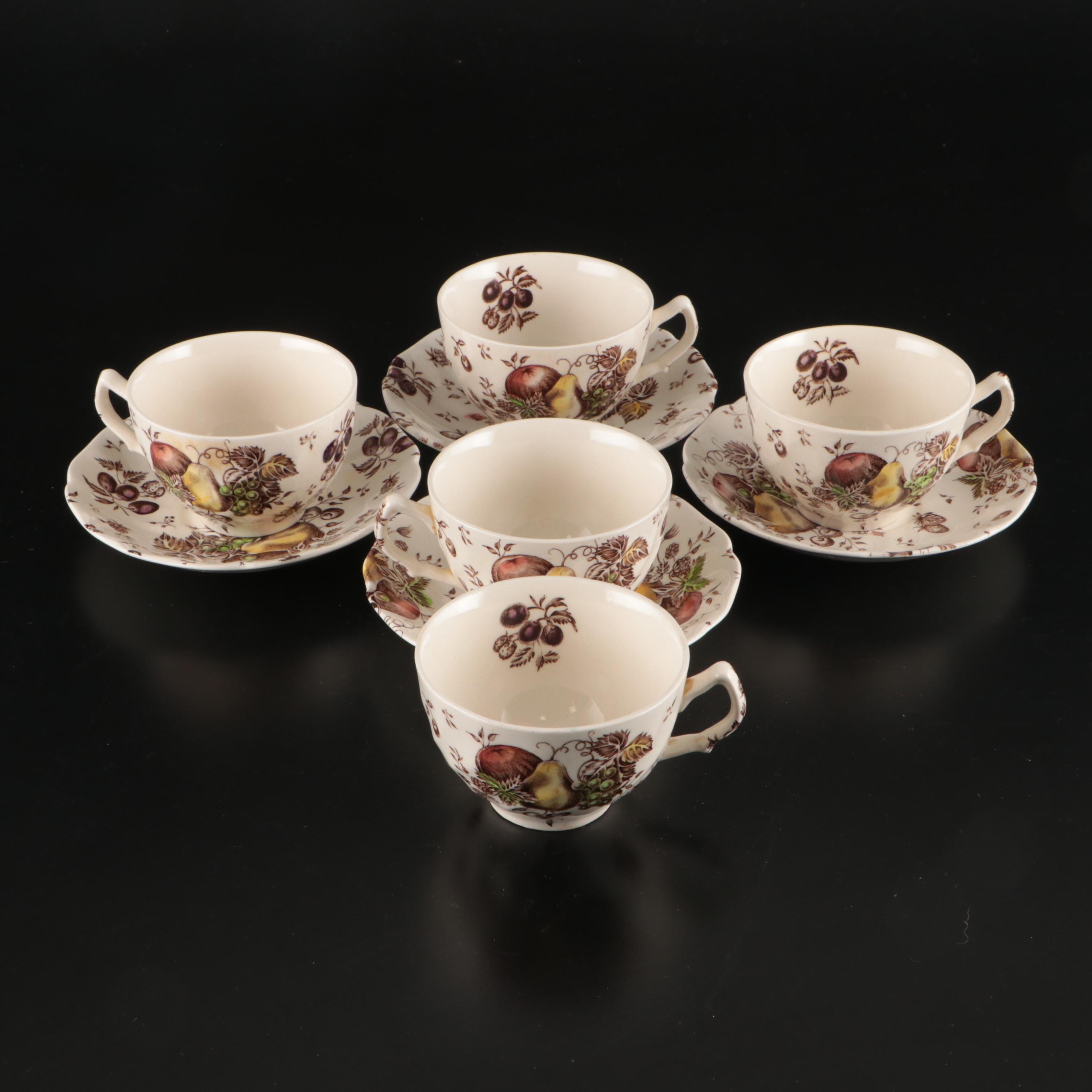 Johnson Bros. "Autumn's Delight" Porcelain Tableware, Late 20th Century