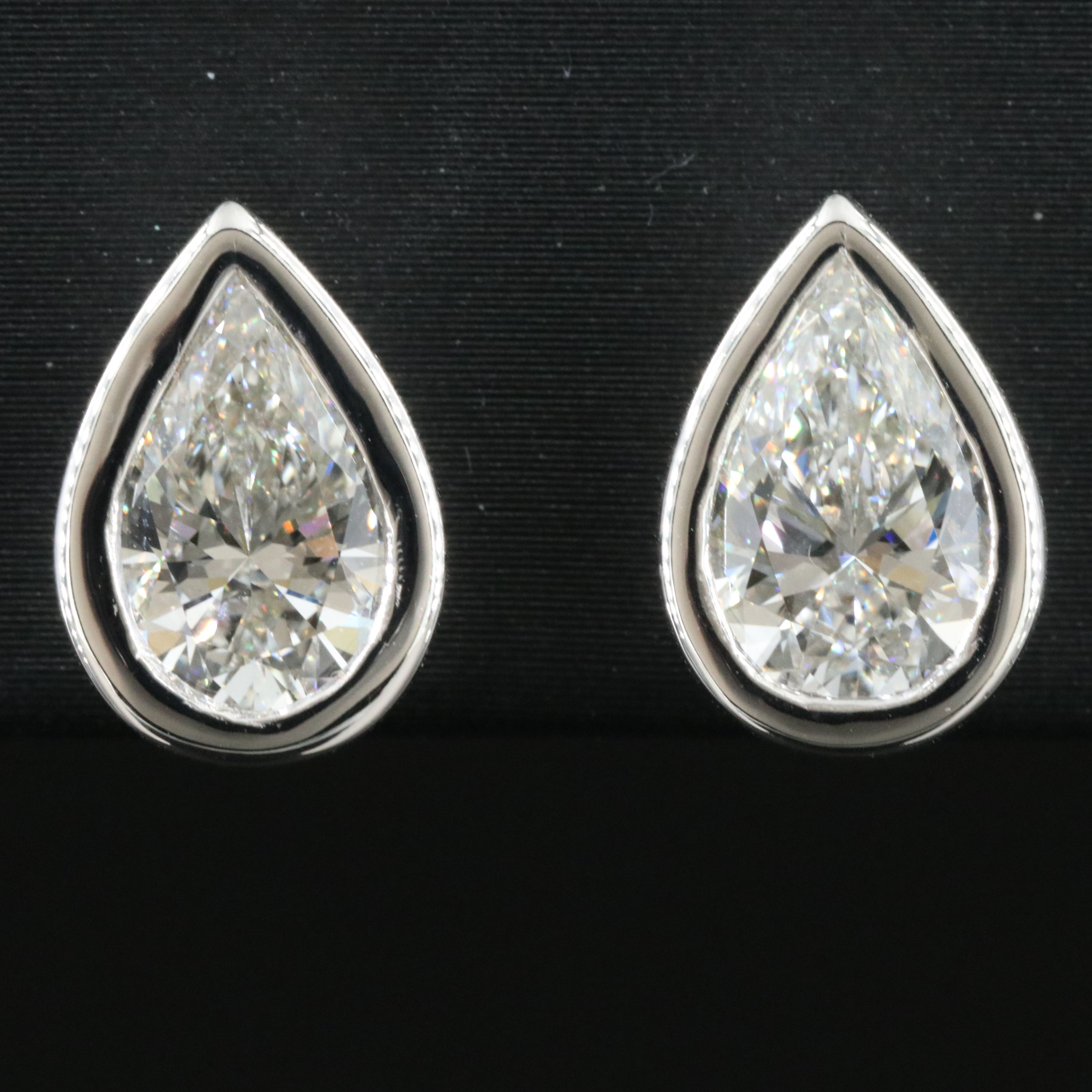 14K 2.45 CTW Lab Grown Diamond Stud Earrings with IGI Reports