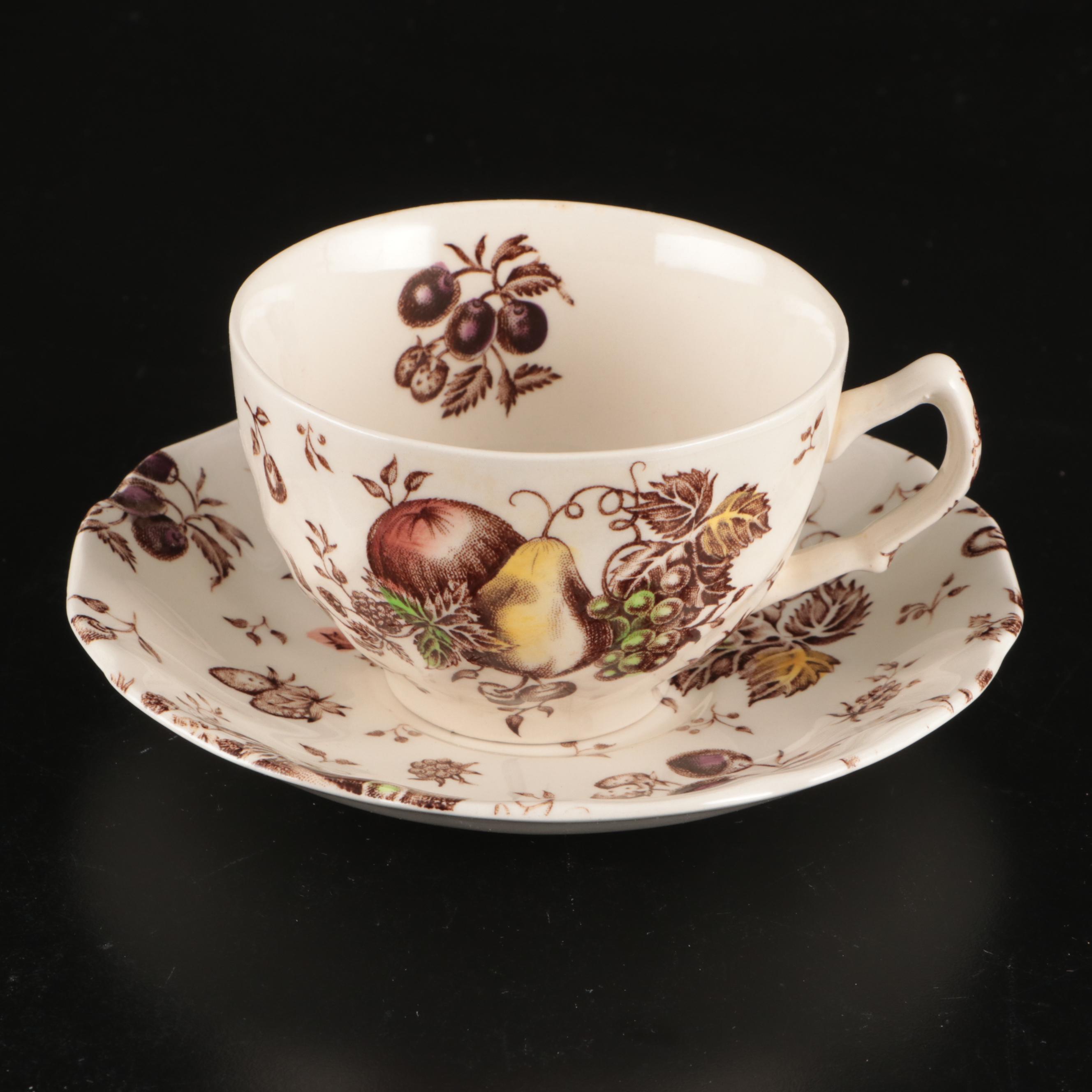 Johnson Bros. "Autumn's Delight" Porcelain Tableware, Late 20th Century