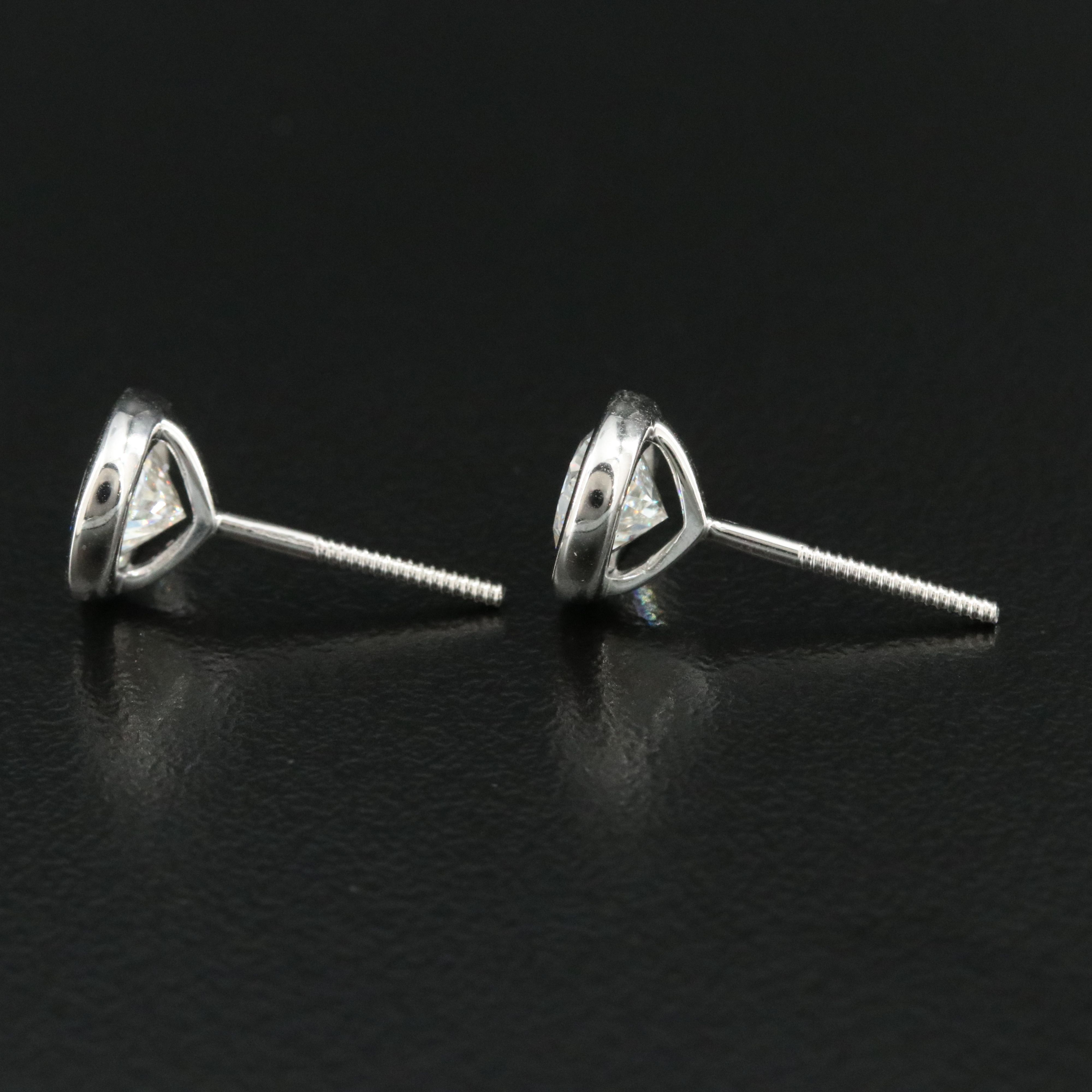 14K 2.45 CTW Lab Grown Diamond Stud Earrings with IGI Reports