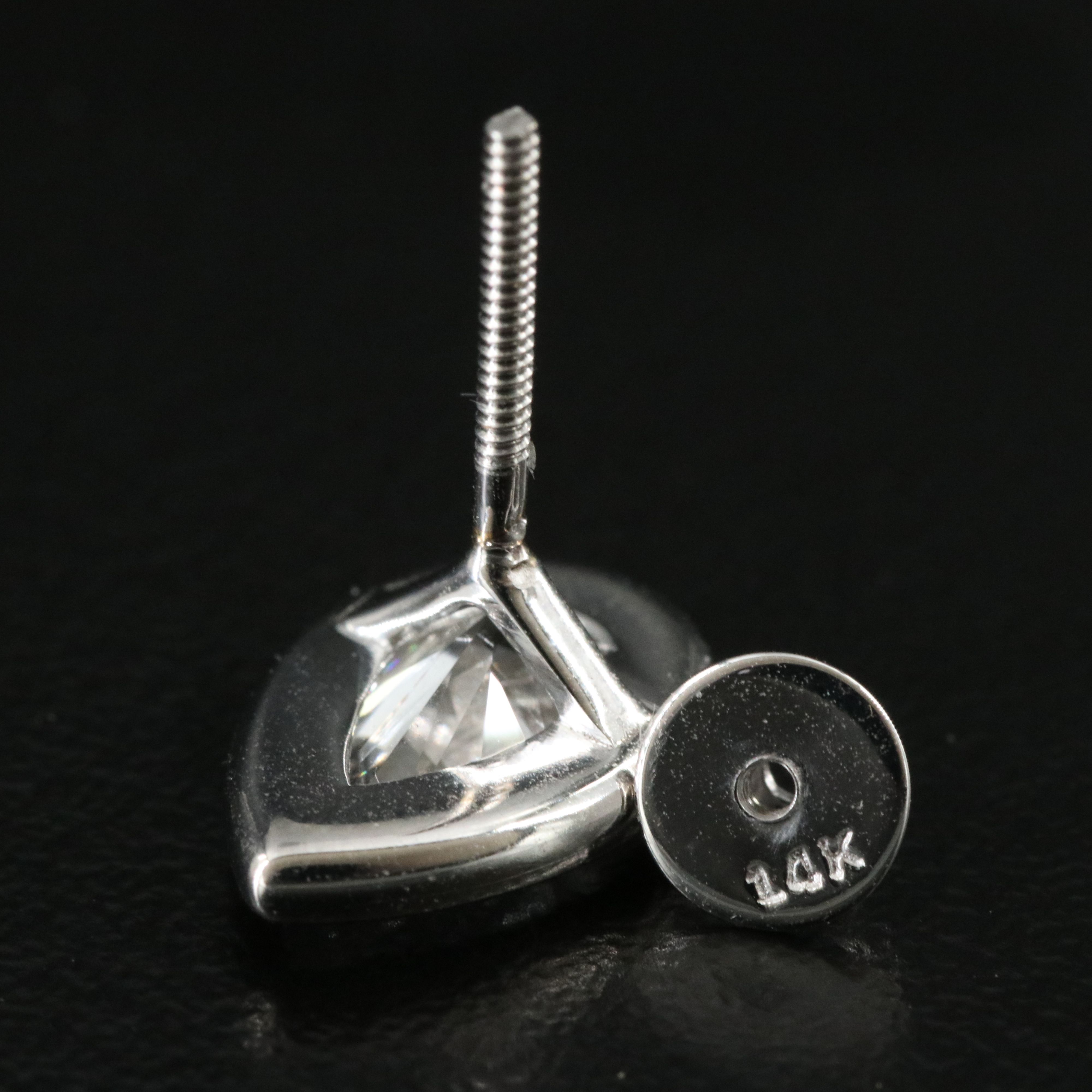 14K 2.57 CTW Lab Grown Diamond Stud Earrings with IGI Reports