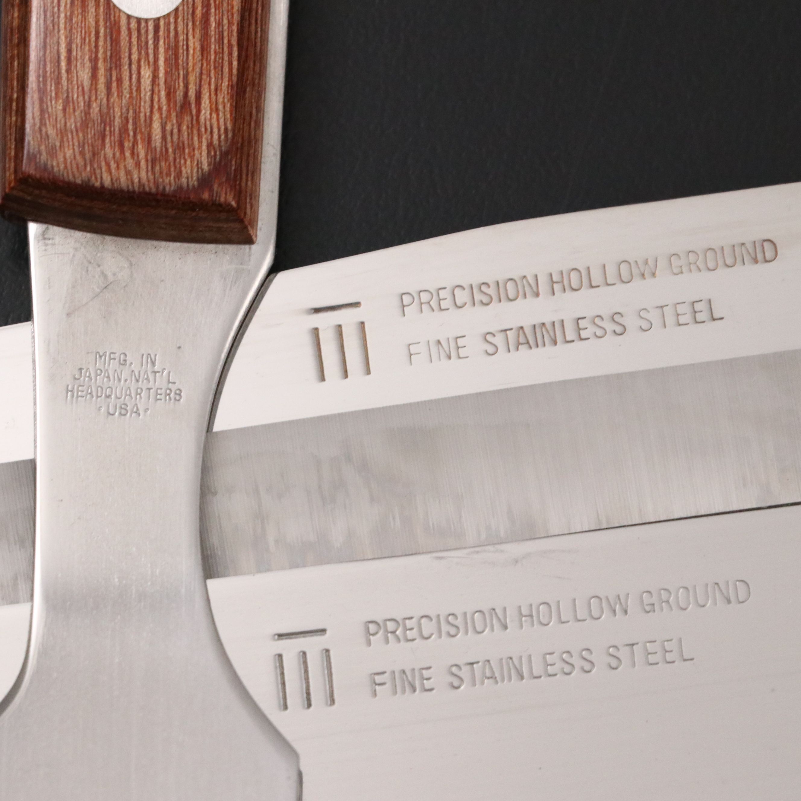 Maxam Steel Stainless Steel and Wood Handled Carving Sets