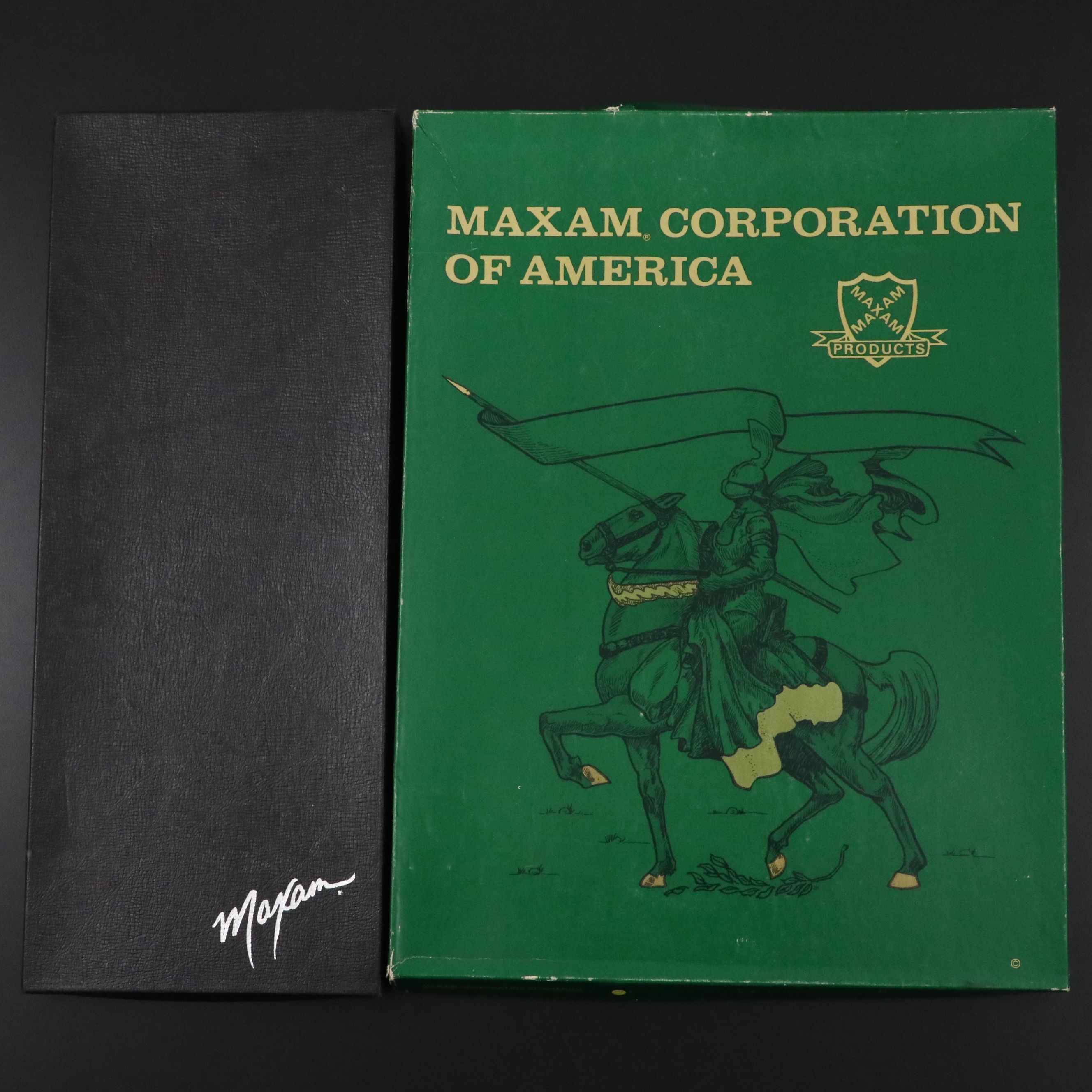 Maxam Steel Stainless Steel and Wood Handled Carving Sets