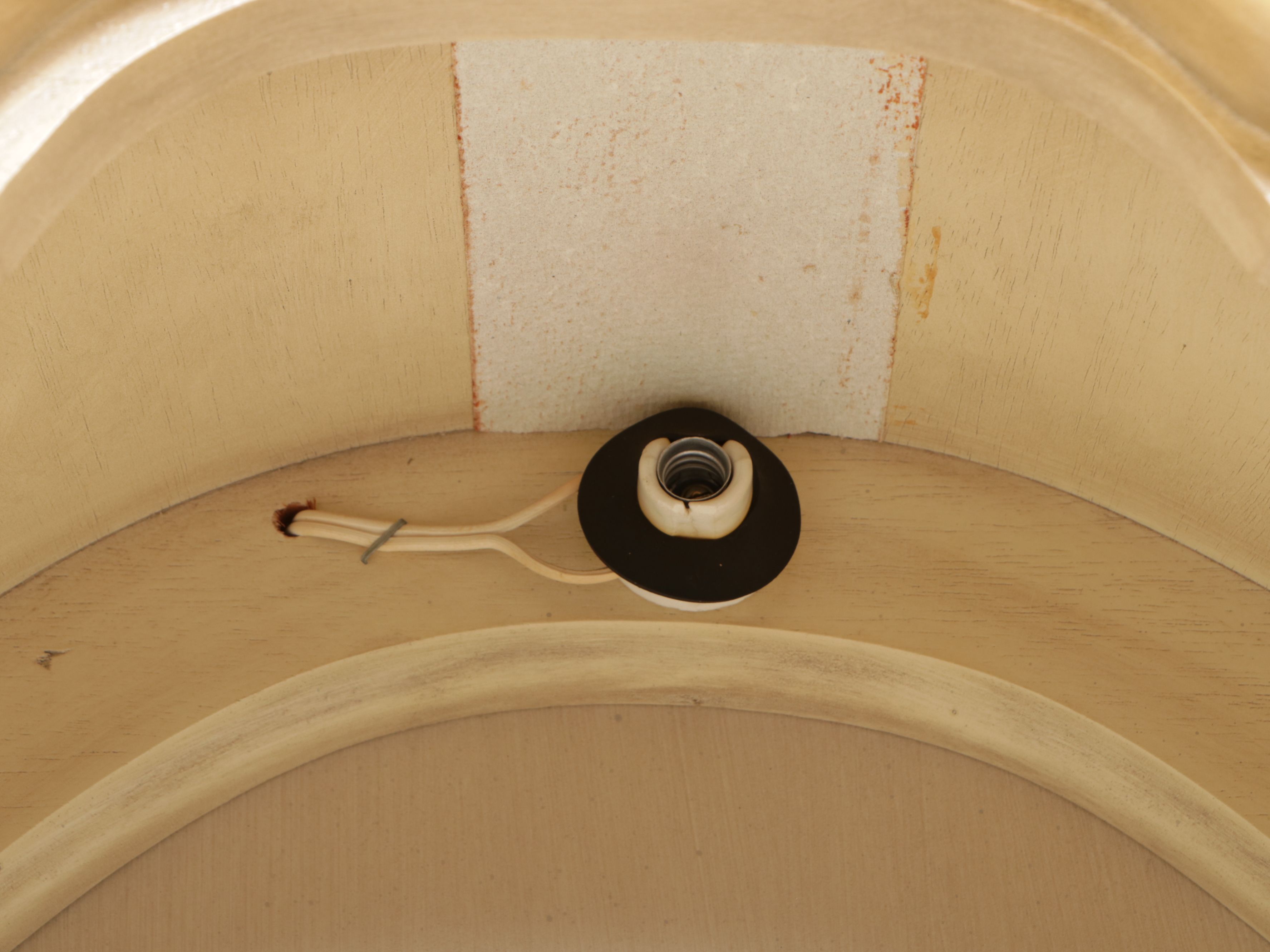 Brandt French Provincial Style Painted Wood Illuminated Curio Cabinet