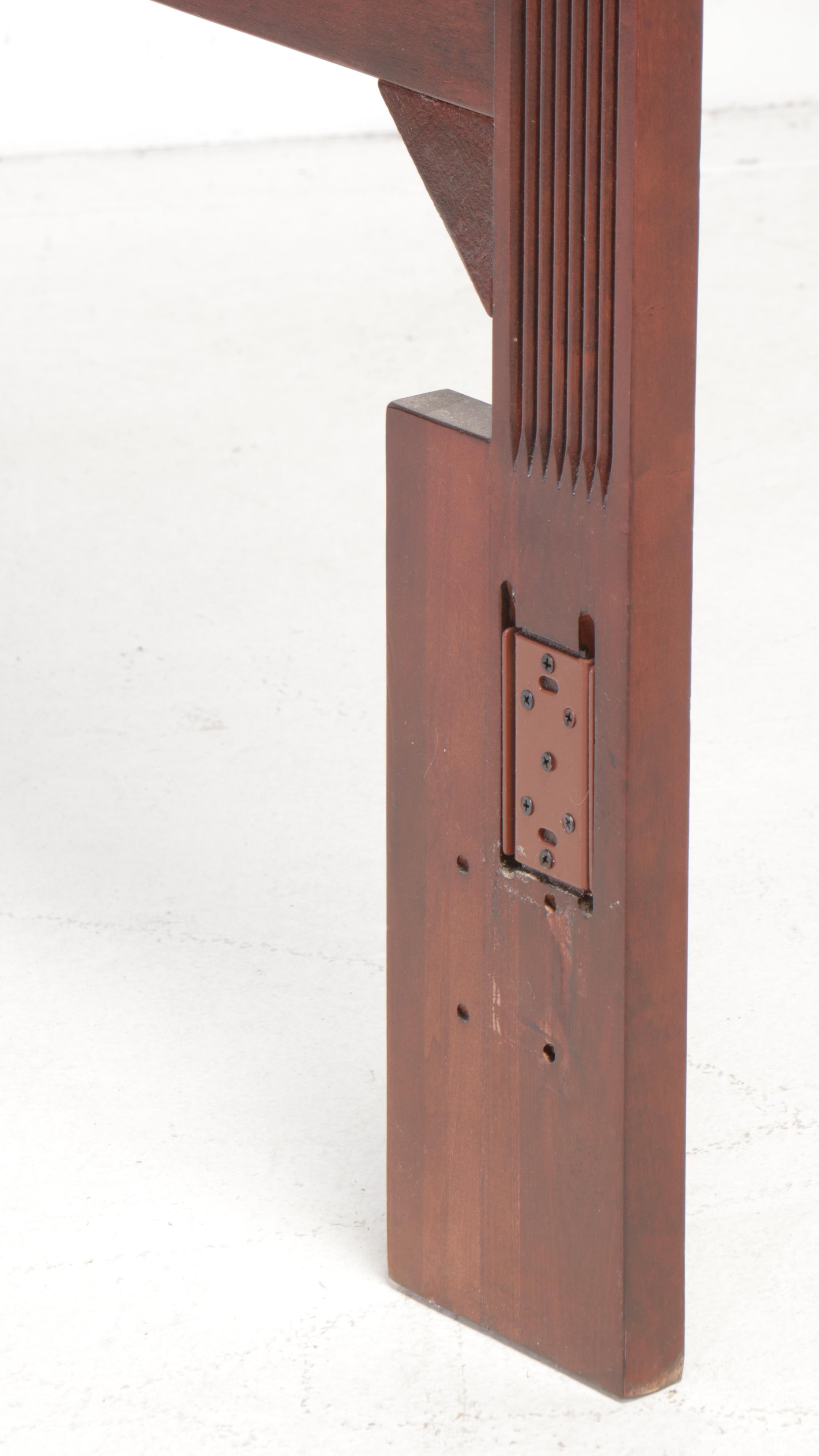 American Arts & Crafts Style Cherry Finish King Size Headboard