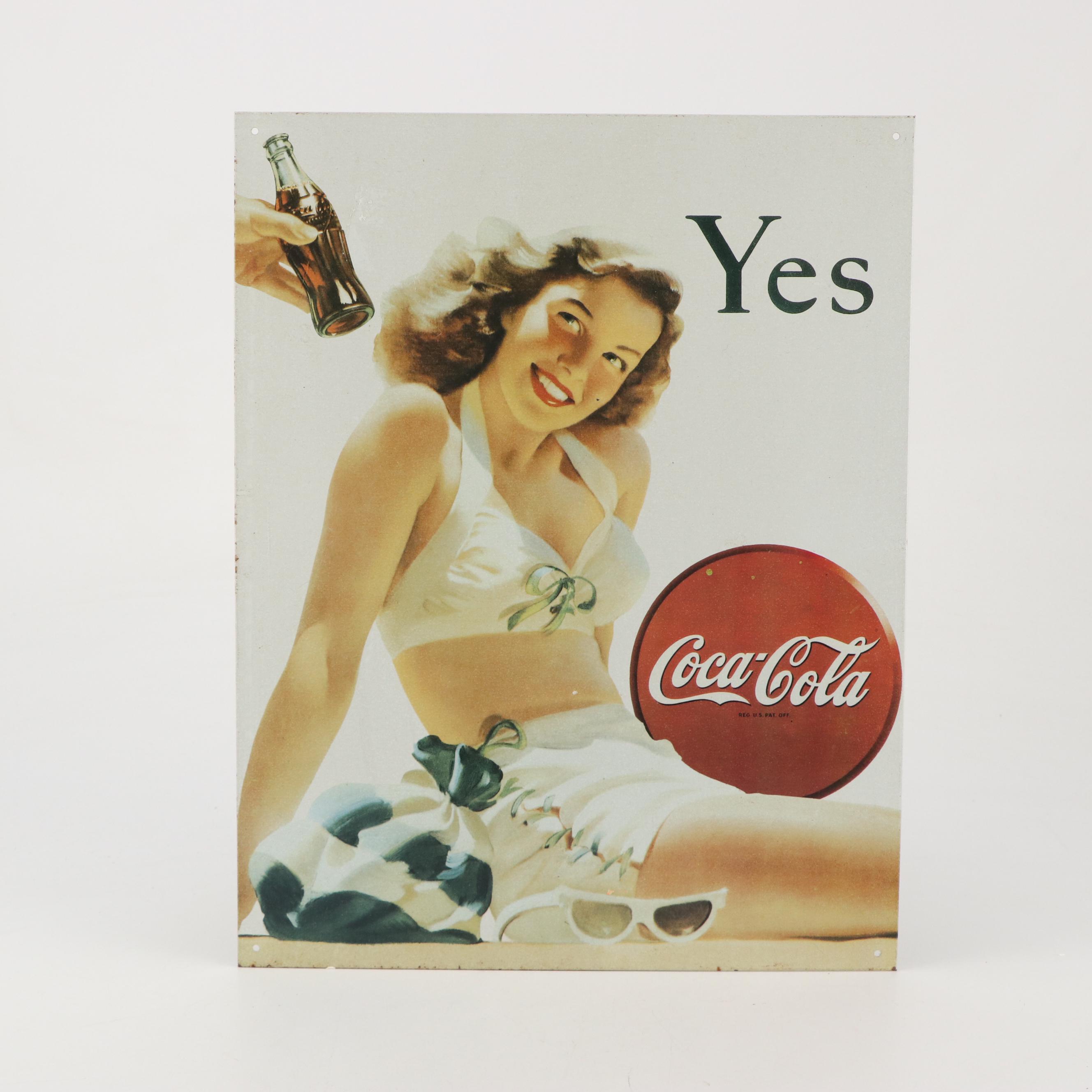 Pair of Coca-Cola Sydney Olympics Enamel Pins and Metal Signs