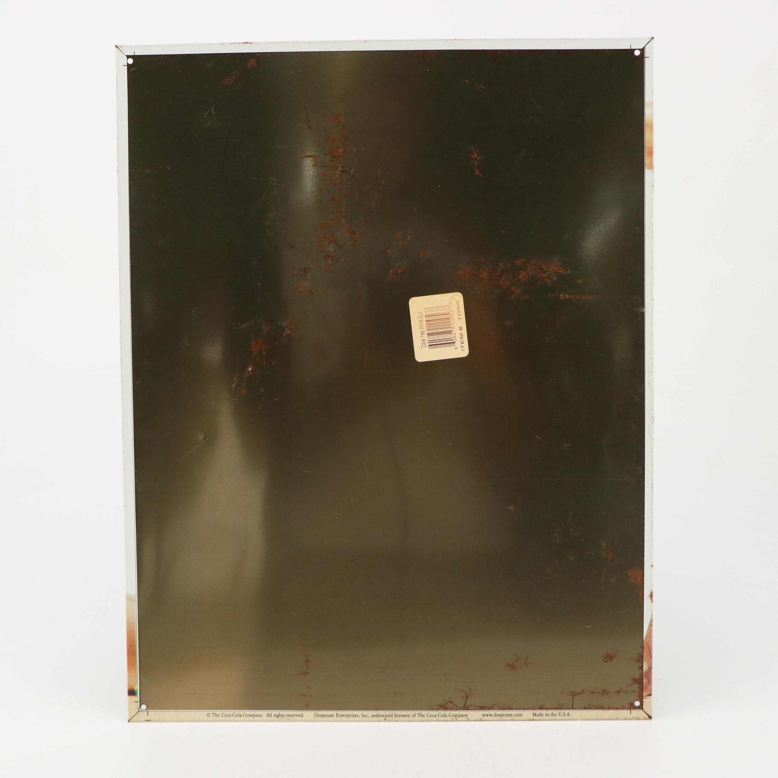 Pair of Coca-Cola Sydney Olympics Enamel Pins and Metal Signs