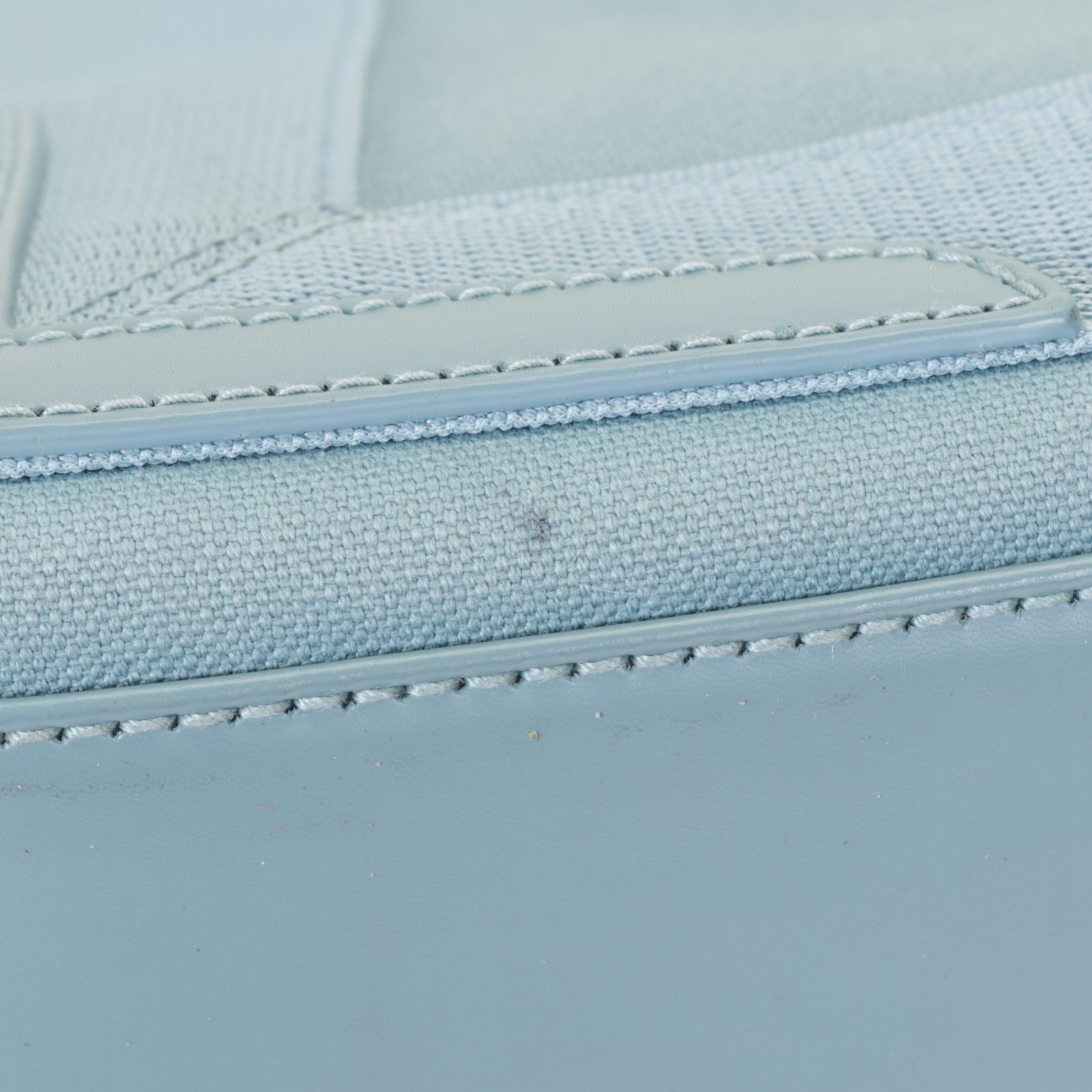 Balenciaga Cabas Tote Bag in Blue Canvas and Leather