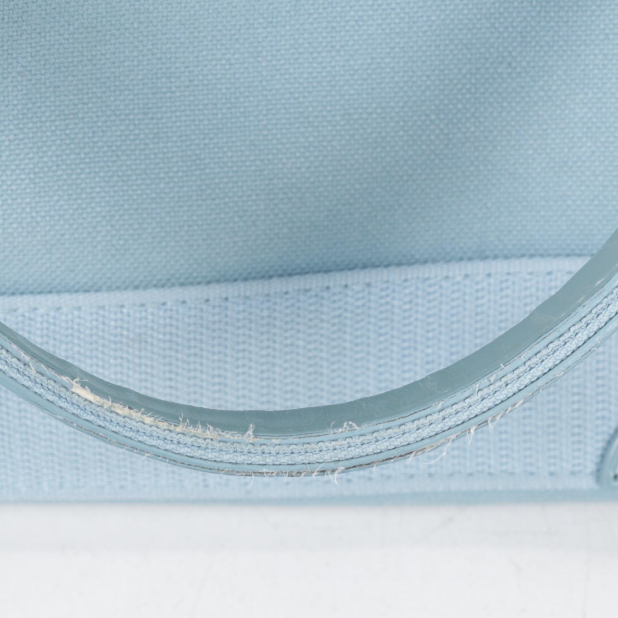 Balenciaga Cabas Tote Bag in Blue Canvas and Leather