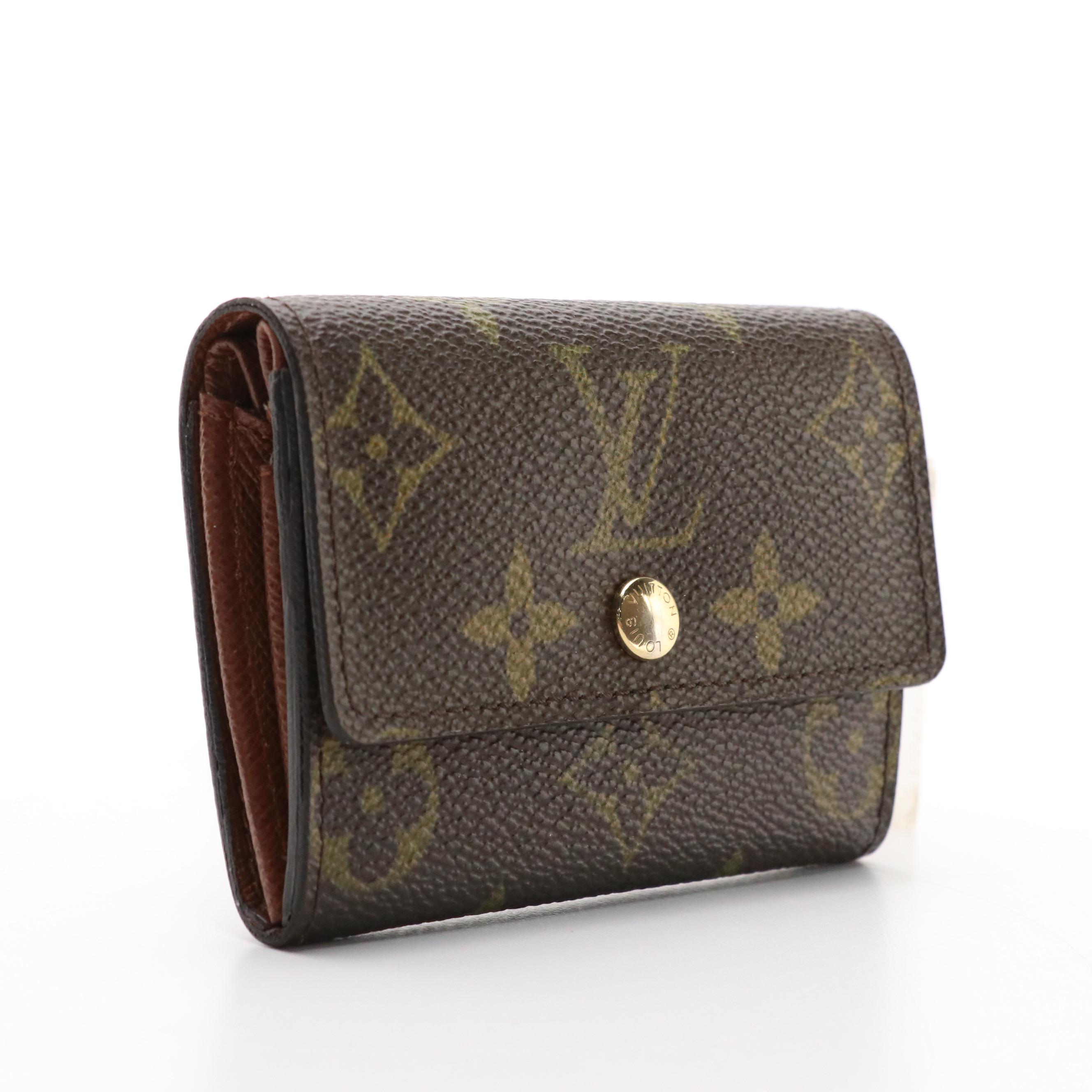 Louis Vuitton Compact Card Case in Monogram Canvas and Leather, With Box