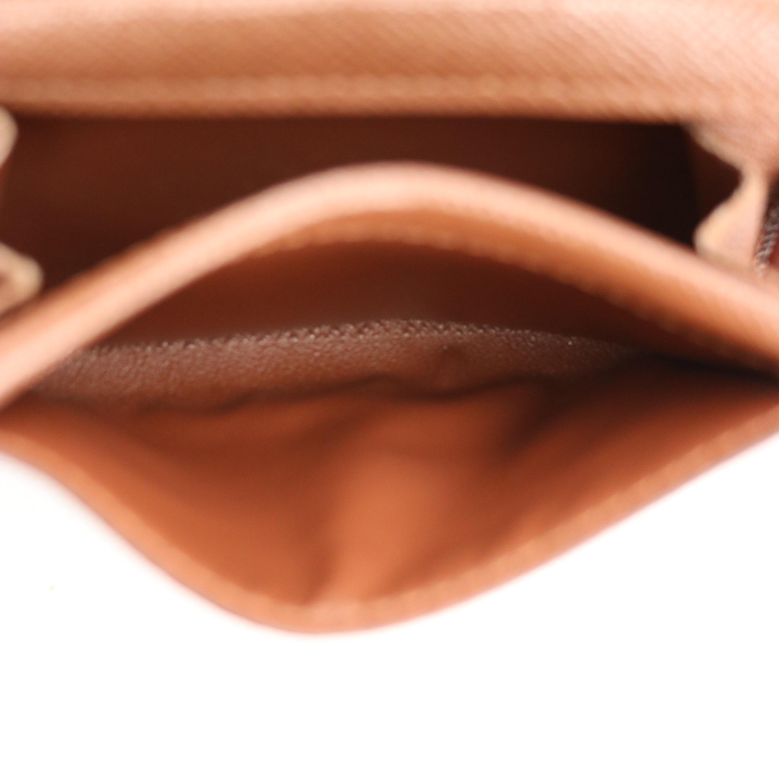 Louis Vuitton Compact Card Case in Monogram Canvas and Leather, With Box