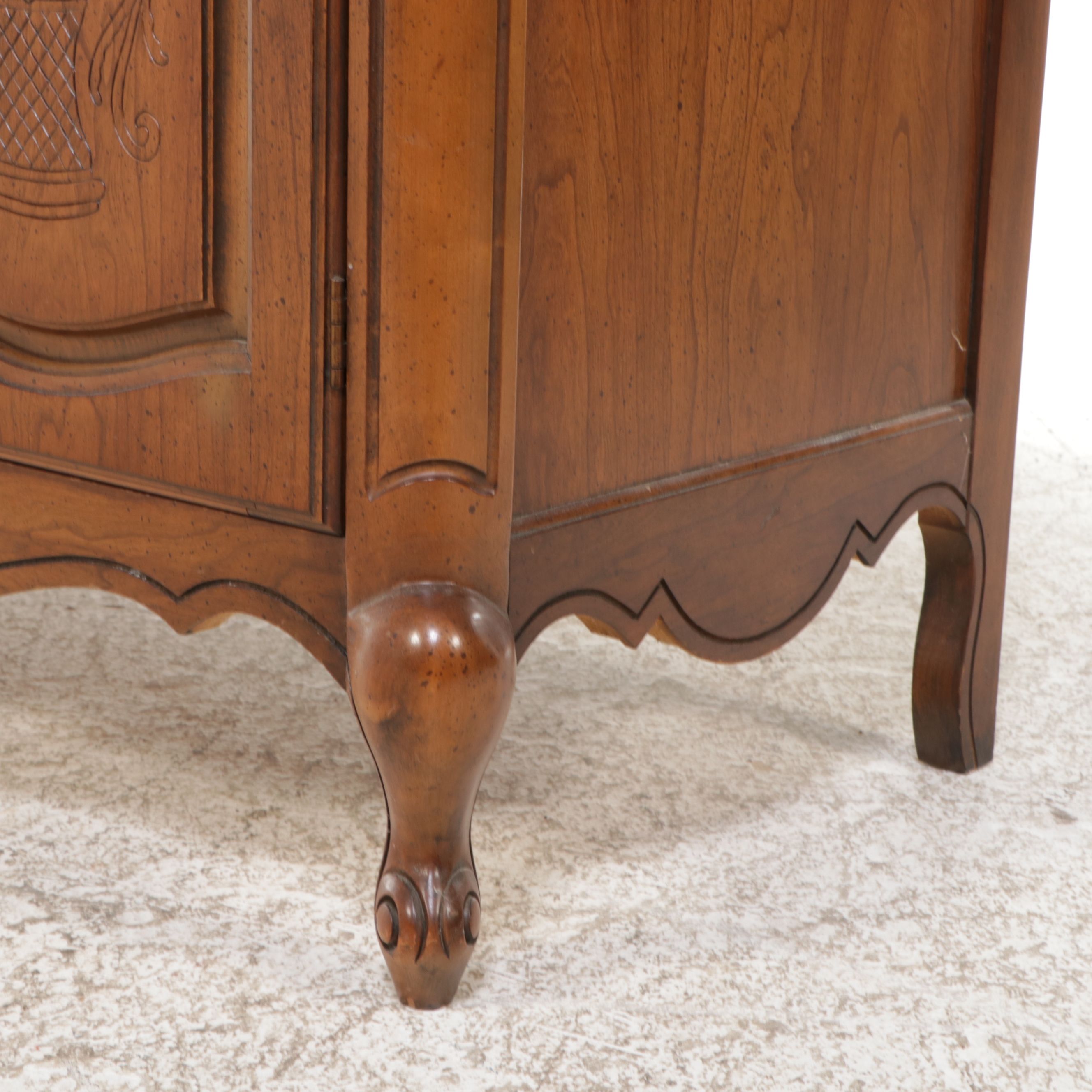 Pogue's Fine Furniture French Provincial Style Walnut Sideboard