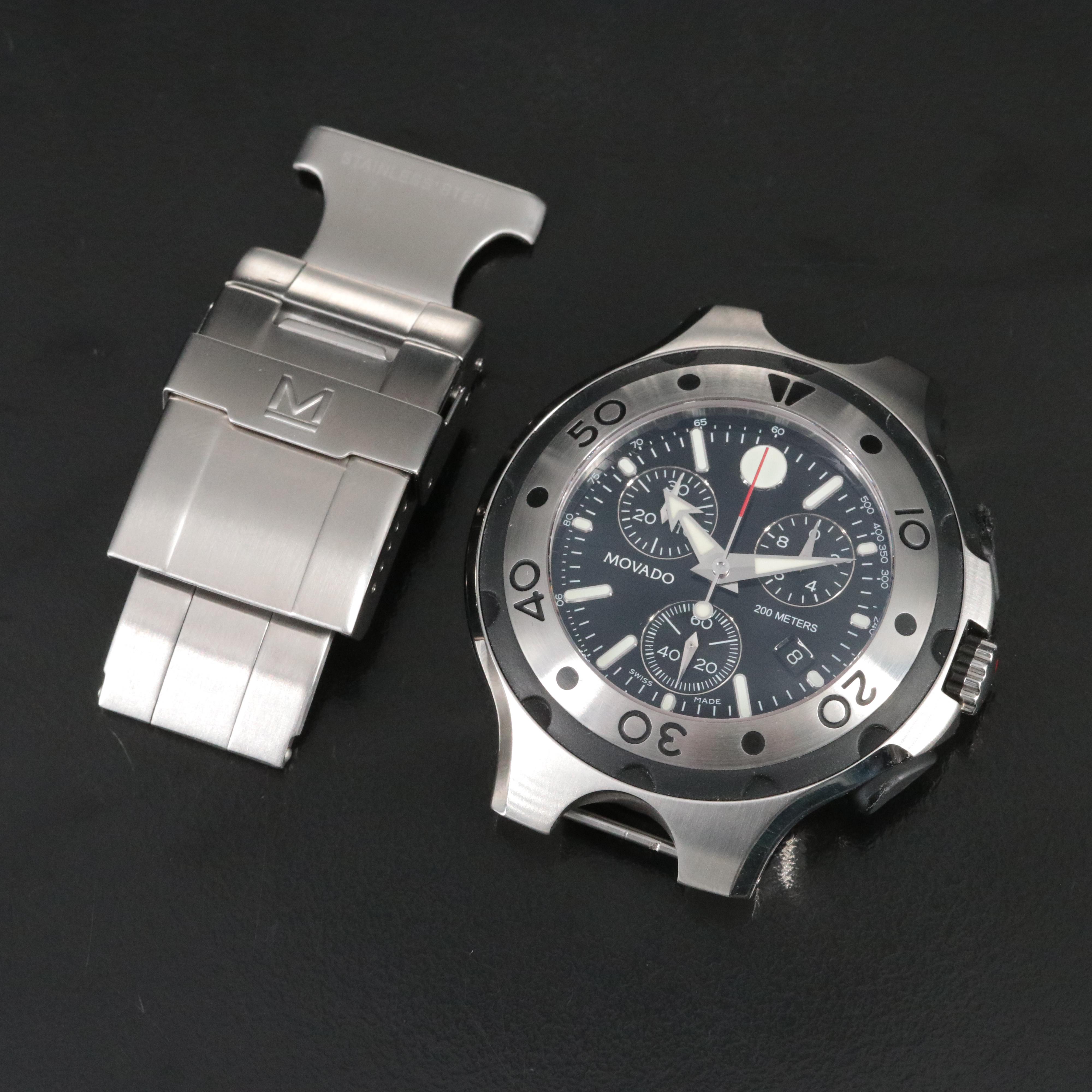 Movado Sport Chronograph Series 800 Steel Quartz Watch