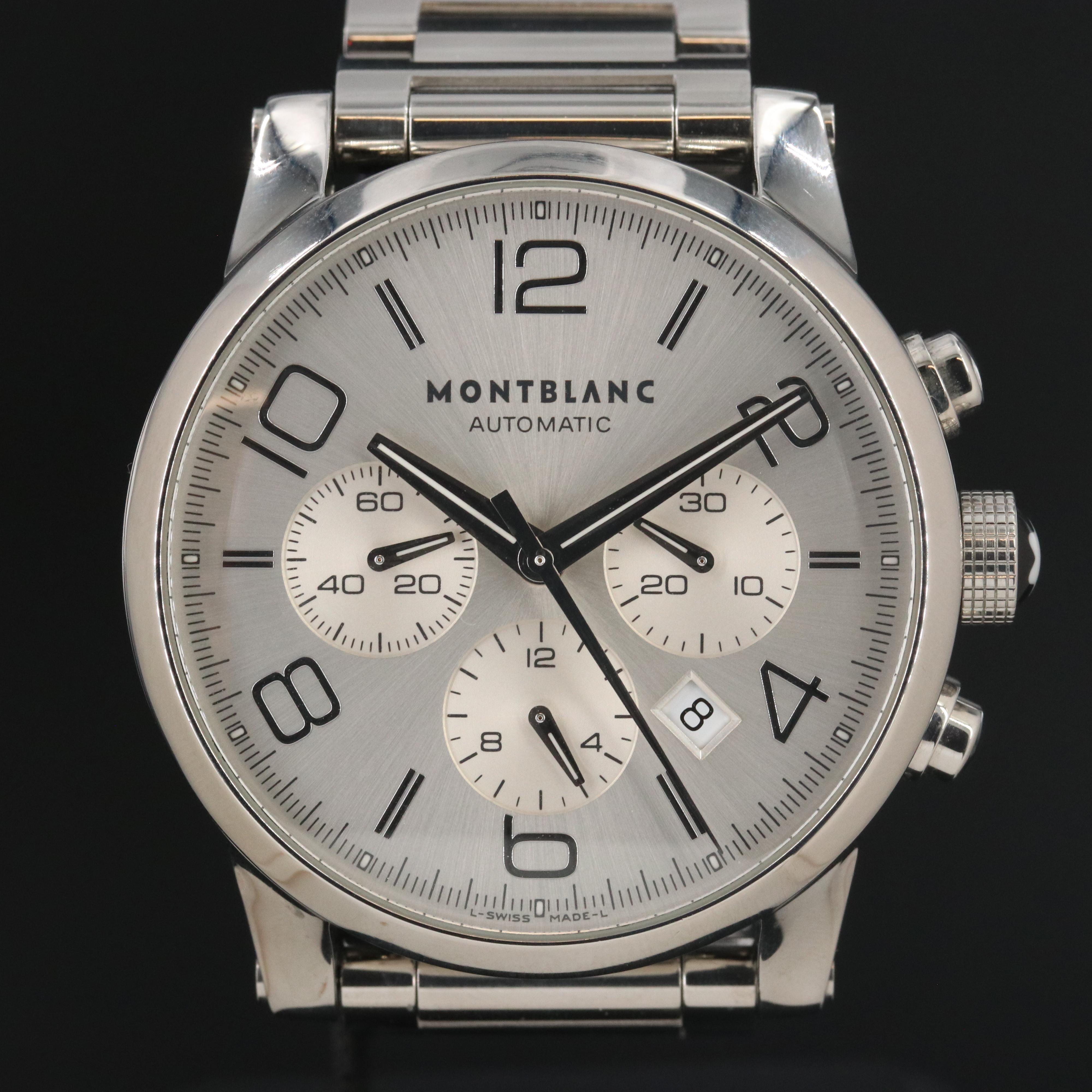 Montblanc Timewalker 7069 Chronograph Silver 43mm Steel Automatic Watch