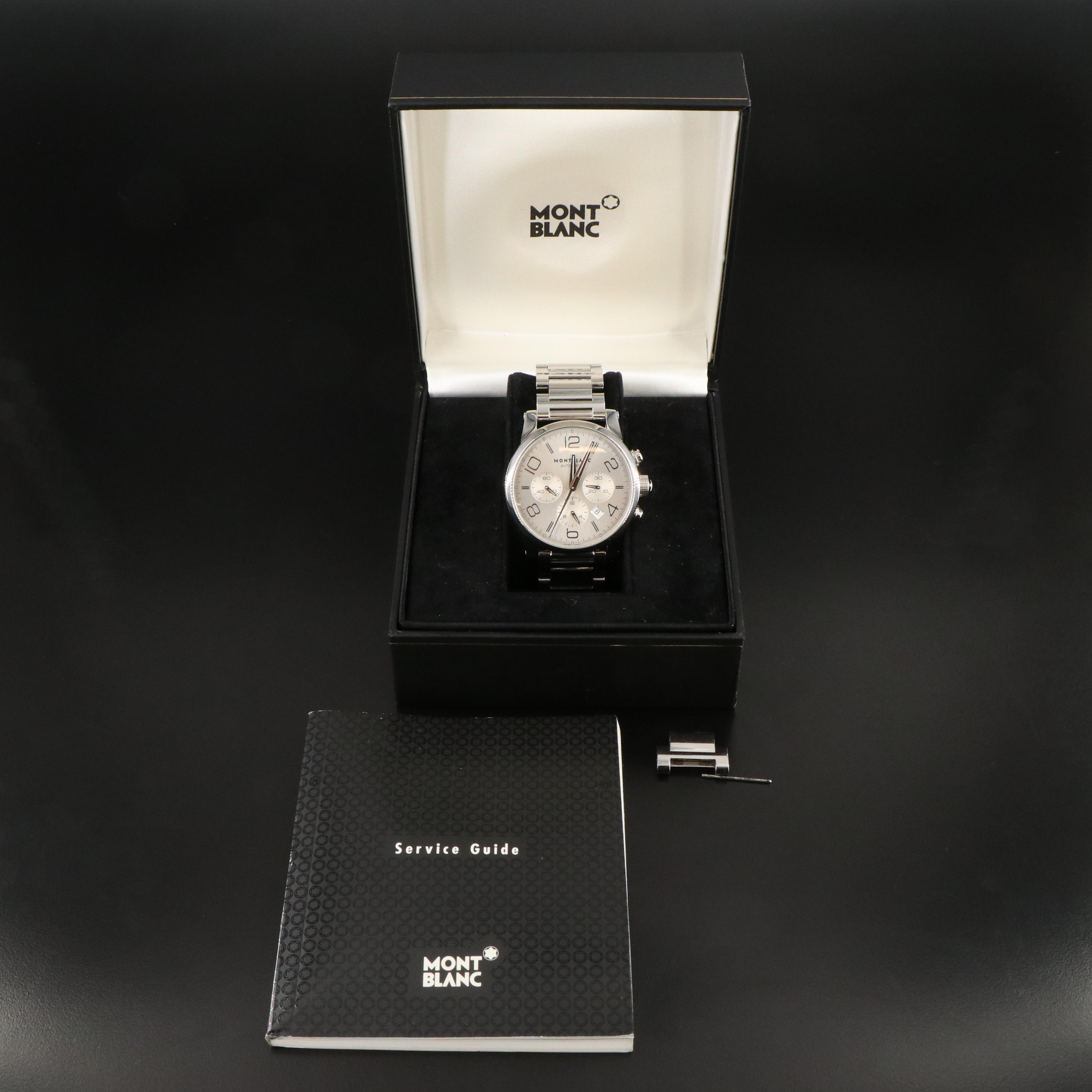 Montblanc Timewalker 7069 Chronograph Silver 43mm Steel Automatic Watch